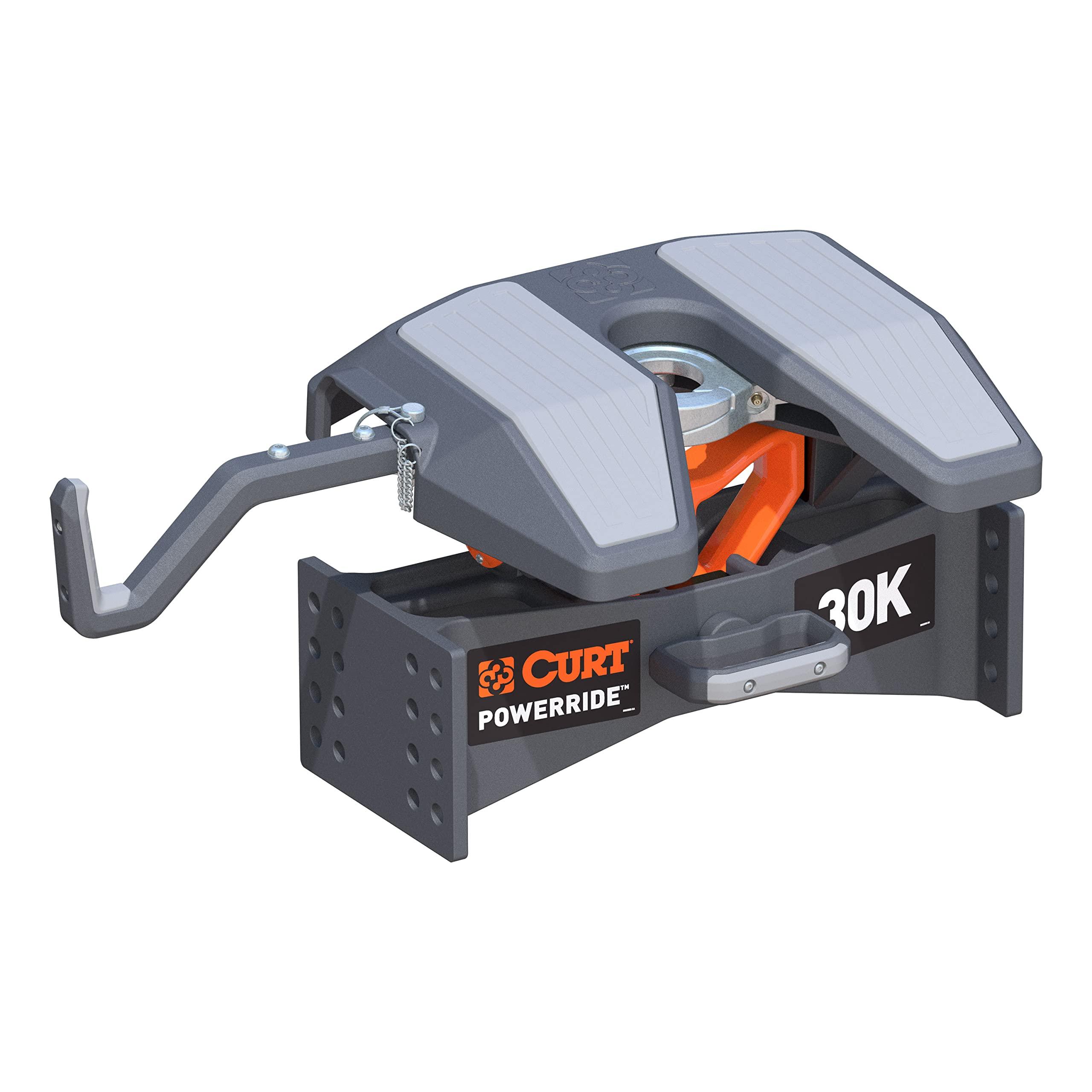 CURT 16315 PowerRide 30K 5th Wheel Hitch Head, Legs or Roller Required, 30,000 lbs