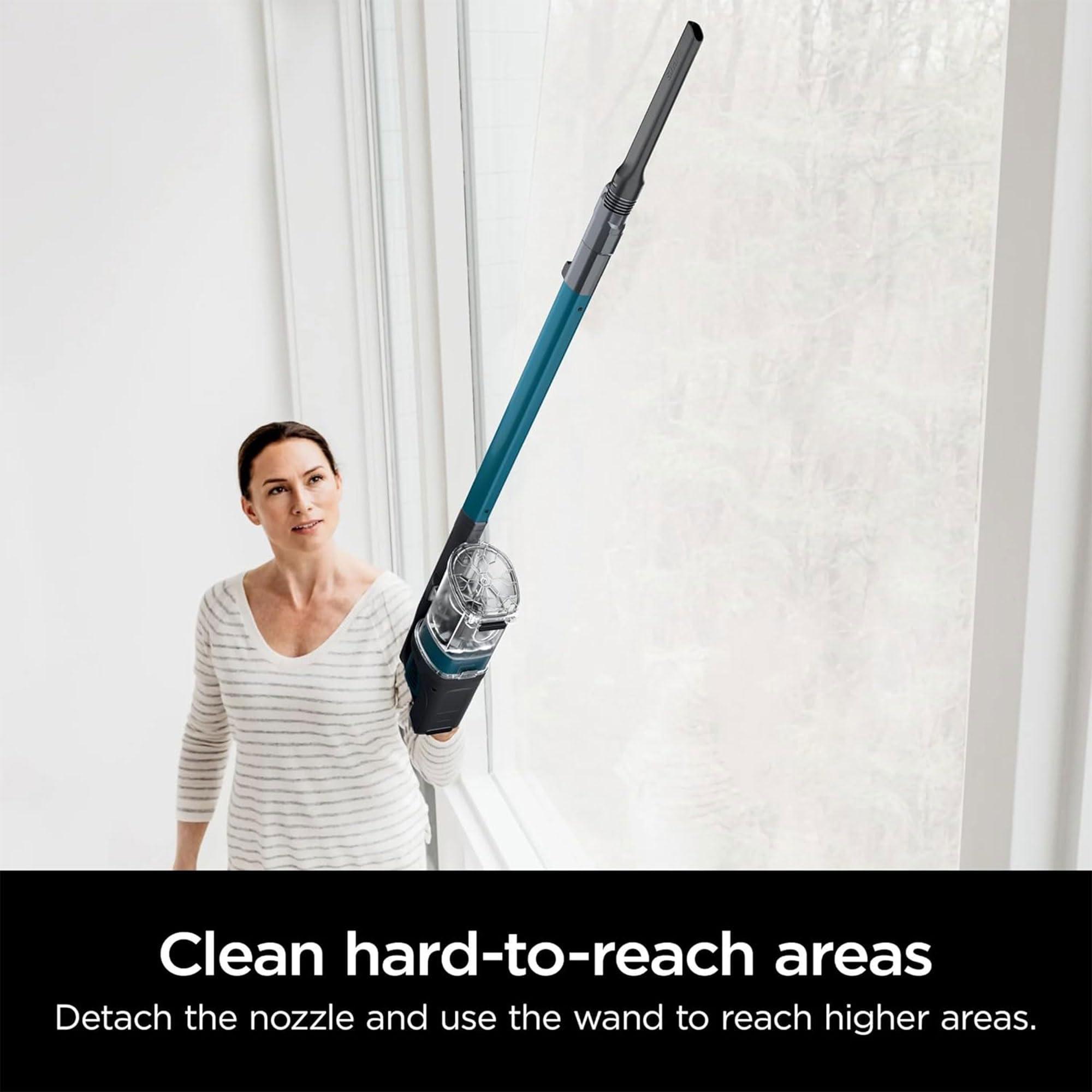 Shark Pet Pro Cordless Lightweight Stick Vacuum Cleaner, Self Cleaning Brushroll, 40 Min Runtime, Removable Handheld, XL Dust Cup, Teal/Grey (Renewed) - Image 3