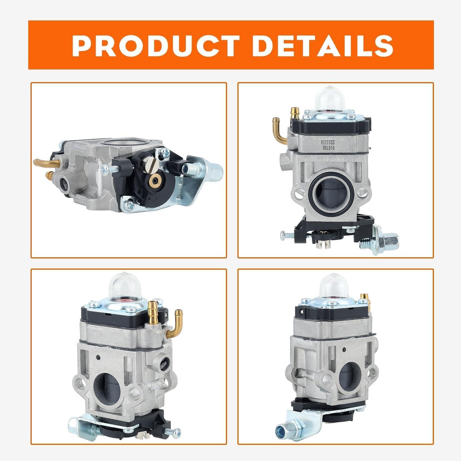 Hipa 300486 Carburetor for Earthquake E43 MC43 WE43 E43CE E43WC 43CC Tiller Carburetor Auger MC43E MC43CE MC43ECE MC43RCE Tiller Cultivator MD43 WE43E WE43CE Edger - Image 8