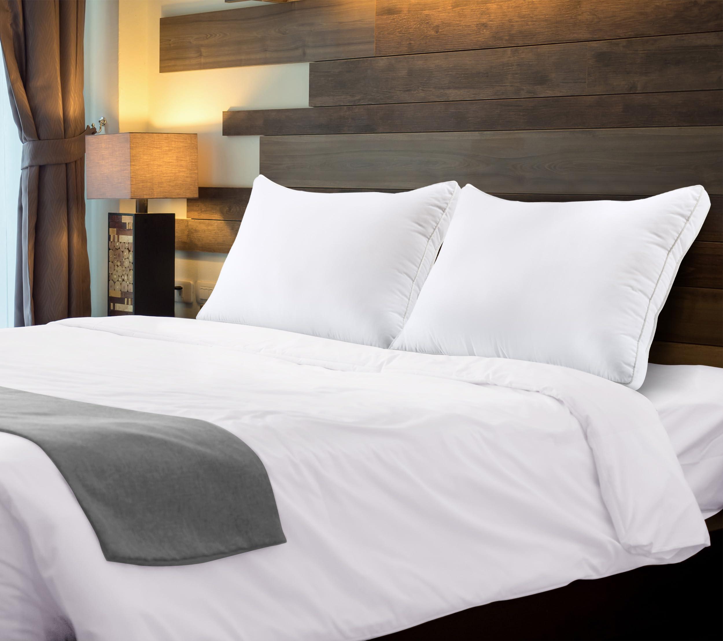 Utopia Bedding Bed Pillows for Sleeping Queen Size (White), Set of 2, Cooling Hotel Quality, Gusseted Pillow for Back, Stomach or Side Sleepers - Image 2