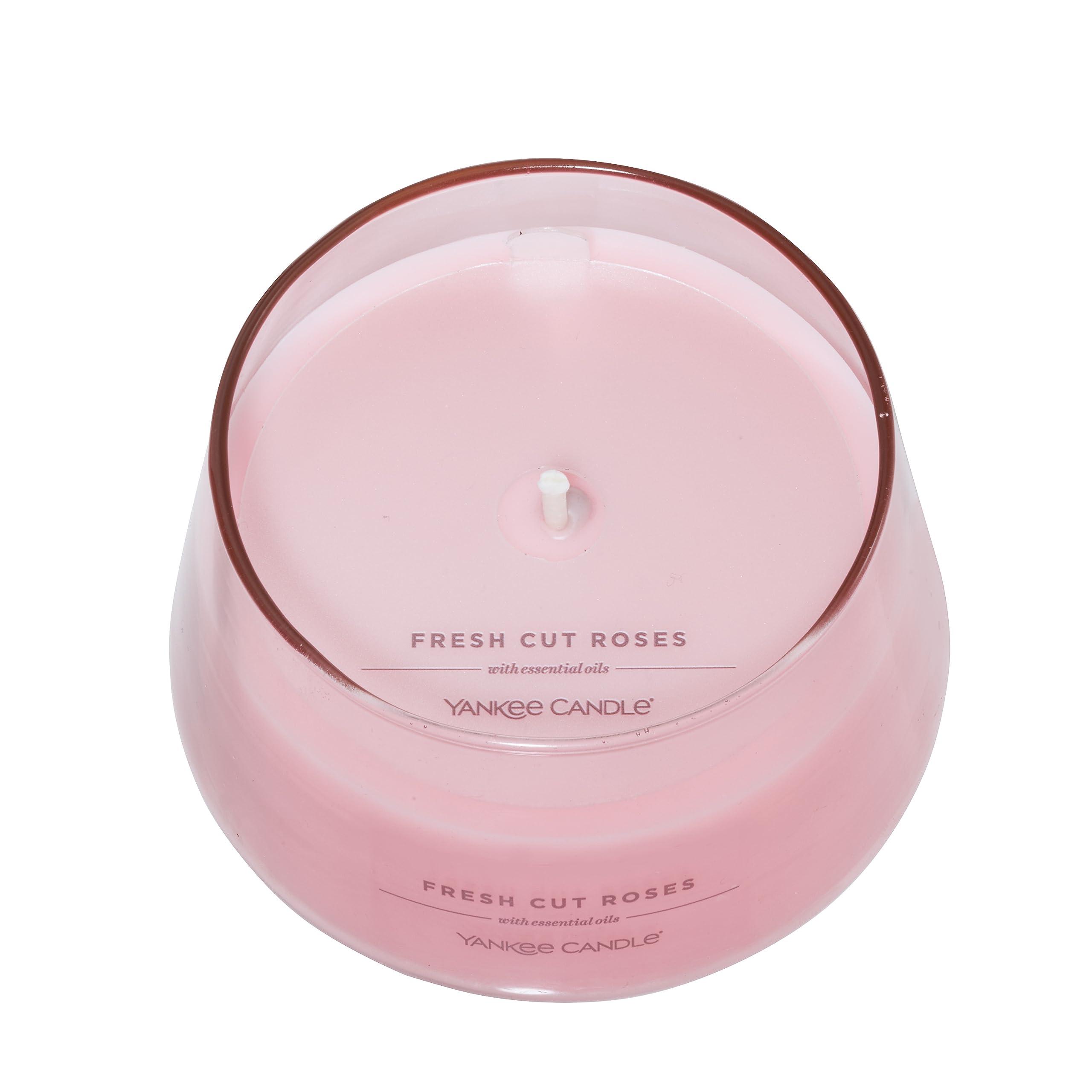 Yankee Candle Studio Medium Candle - Fresh Cut Roses, Pink, 10 oz: Long-Lasting, Essential-Oil Scented Soy Wax Blend | 40-65 Hours of Burning Time, Home Decor - Image 6