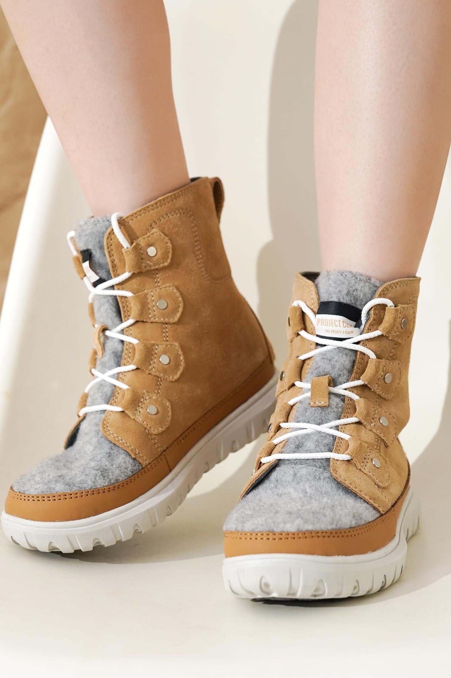 Project Cloud Womens Snow Boots - Genuine Suede Waterproof Memory Foam Insole and Non-Slip Winter Snow Boots For Women Footwear - Outdoor Shoes (Leonora) - Image 4