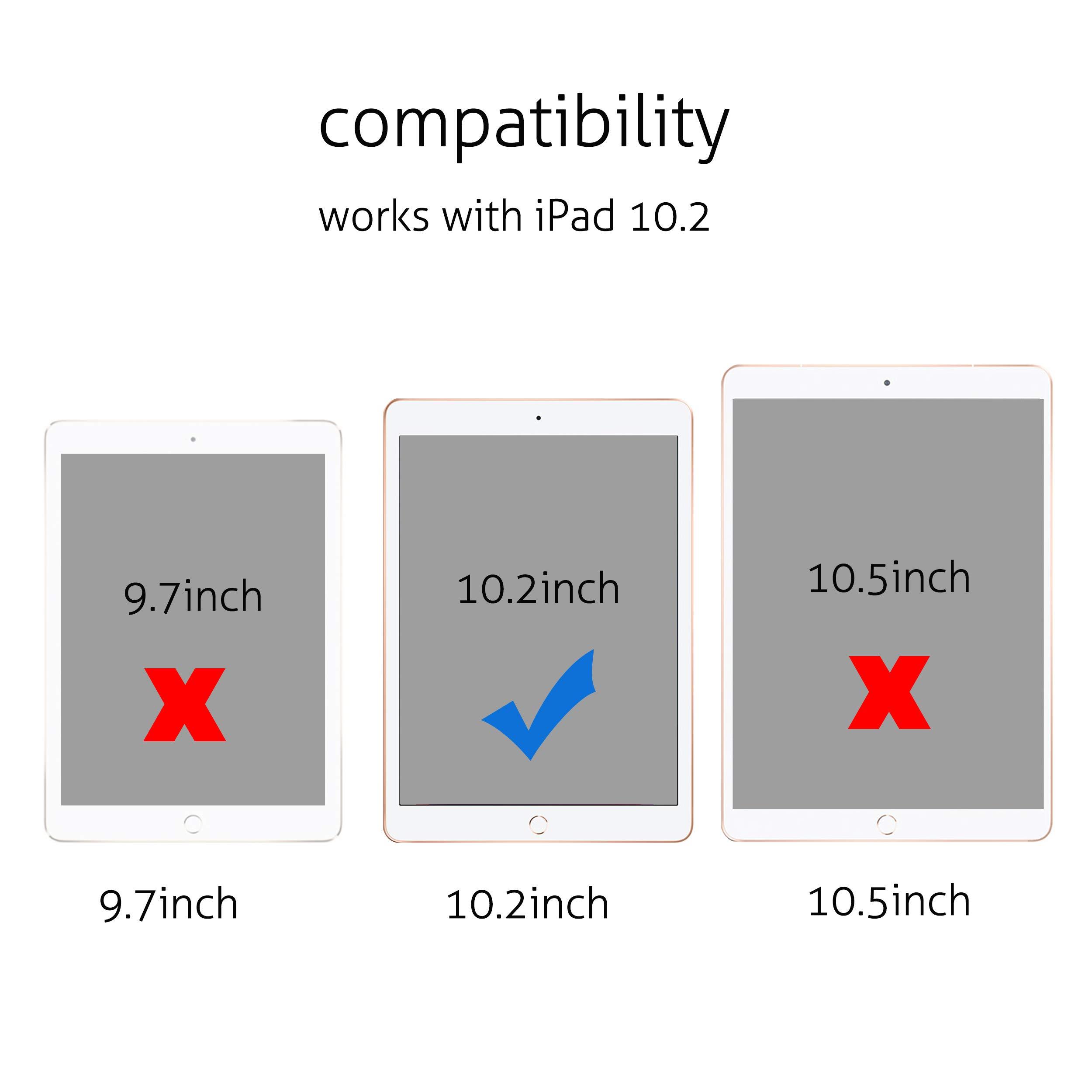 Ailun Screen Protector for iPad 9th 8th 7th Generation (10.2 Inch, iPad 9/8/7, 2021&2020&2019) Tempered Glass/Apple Pencil Compatible [2 Pack] - Image 3