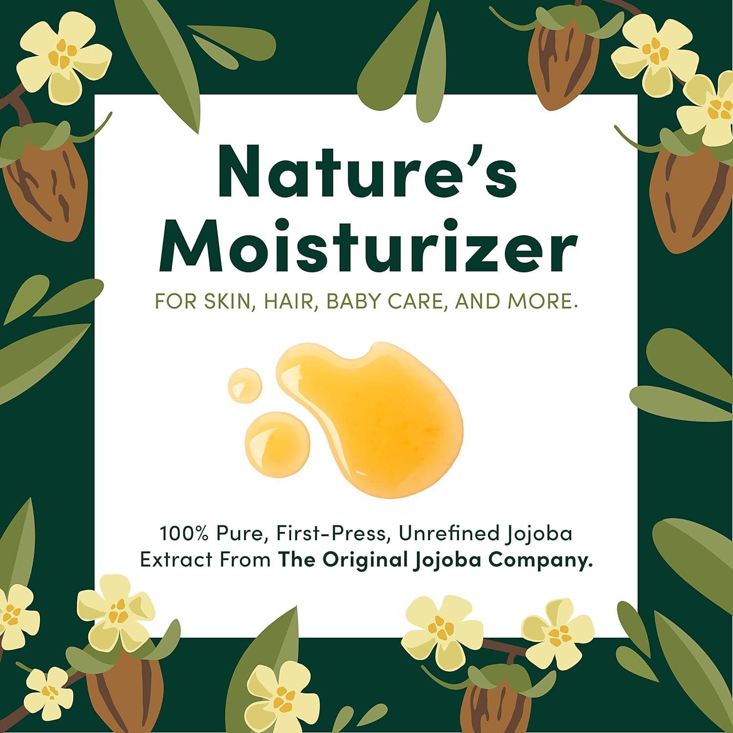 HobaCare Jojoba Oil - 100% Pure, Unrefined Jojoba Oil for Skin & Nails - Moisturizing Body Oil & Face Moisturizer for Dry Skin - Natural Jojoba Oil for Hair & Beard Care (32 fl oz) - Image 2