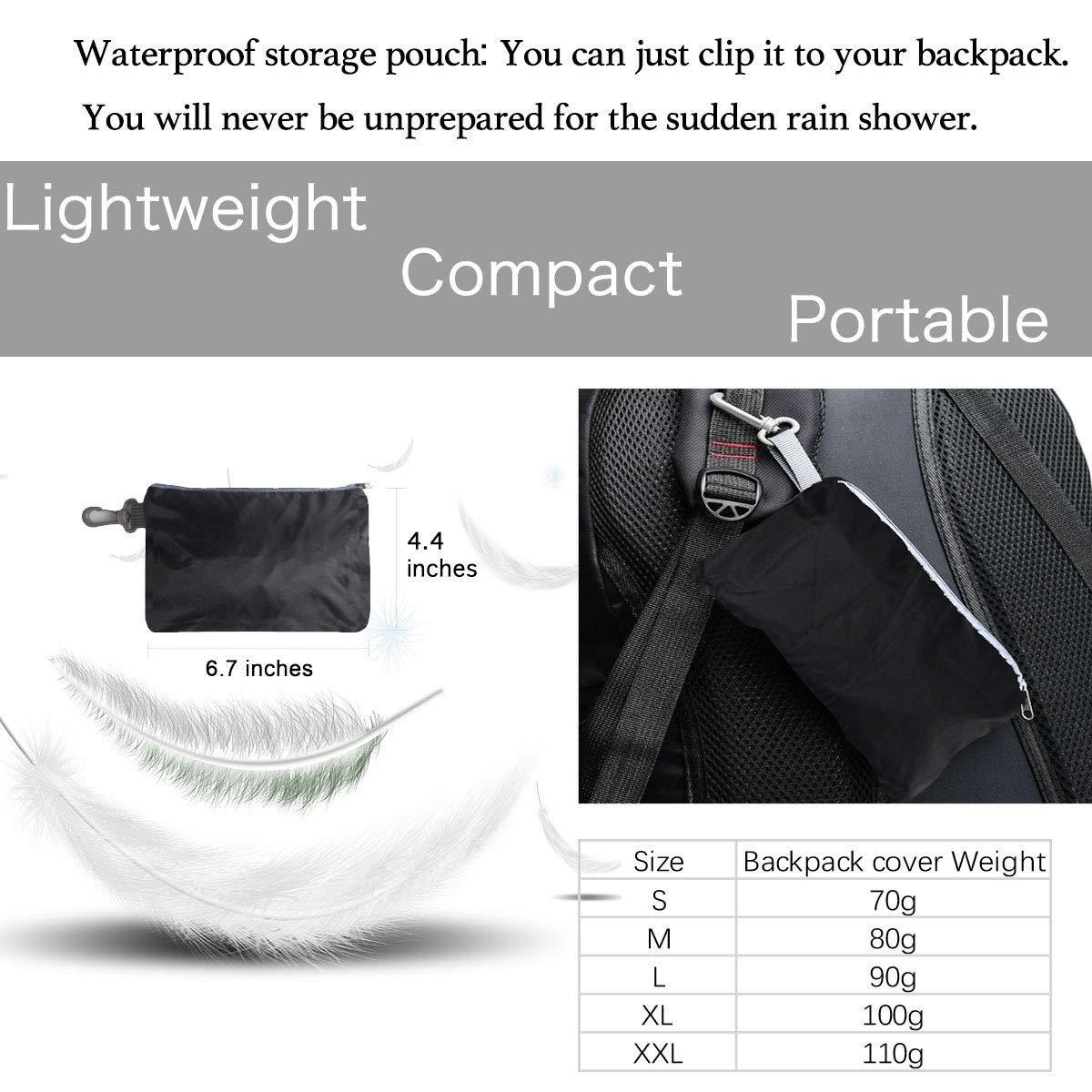 Frelaxy Waterproof Backpack Rain Cover, 10000mm Waterproof Level, Upgraded Ultra-Strong Multilayer Structure, Antislip Cross Buckle Strap, Ultralight Compact Portable, for Hiking, Camping, Traveling - Image 5