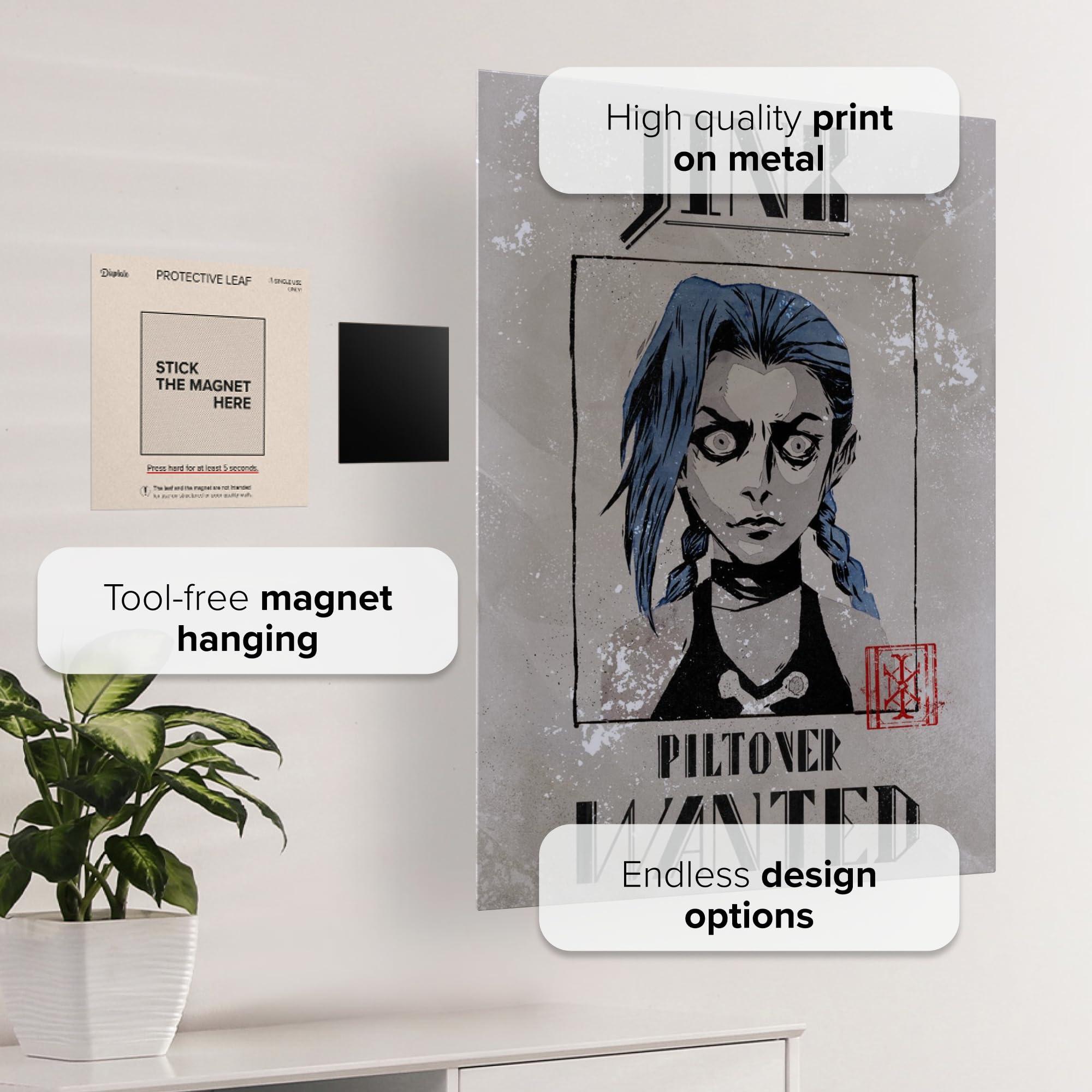 Displate Official Arcane Metal Poster Magnetic Mounting Included Licensed Artwork Modern Wall Decor Wanted Light Poster 45 cm x 32 cm - Image 3
