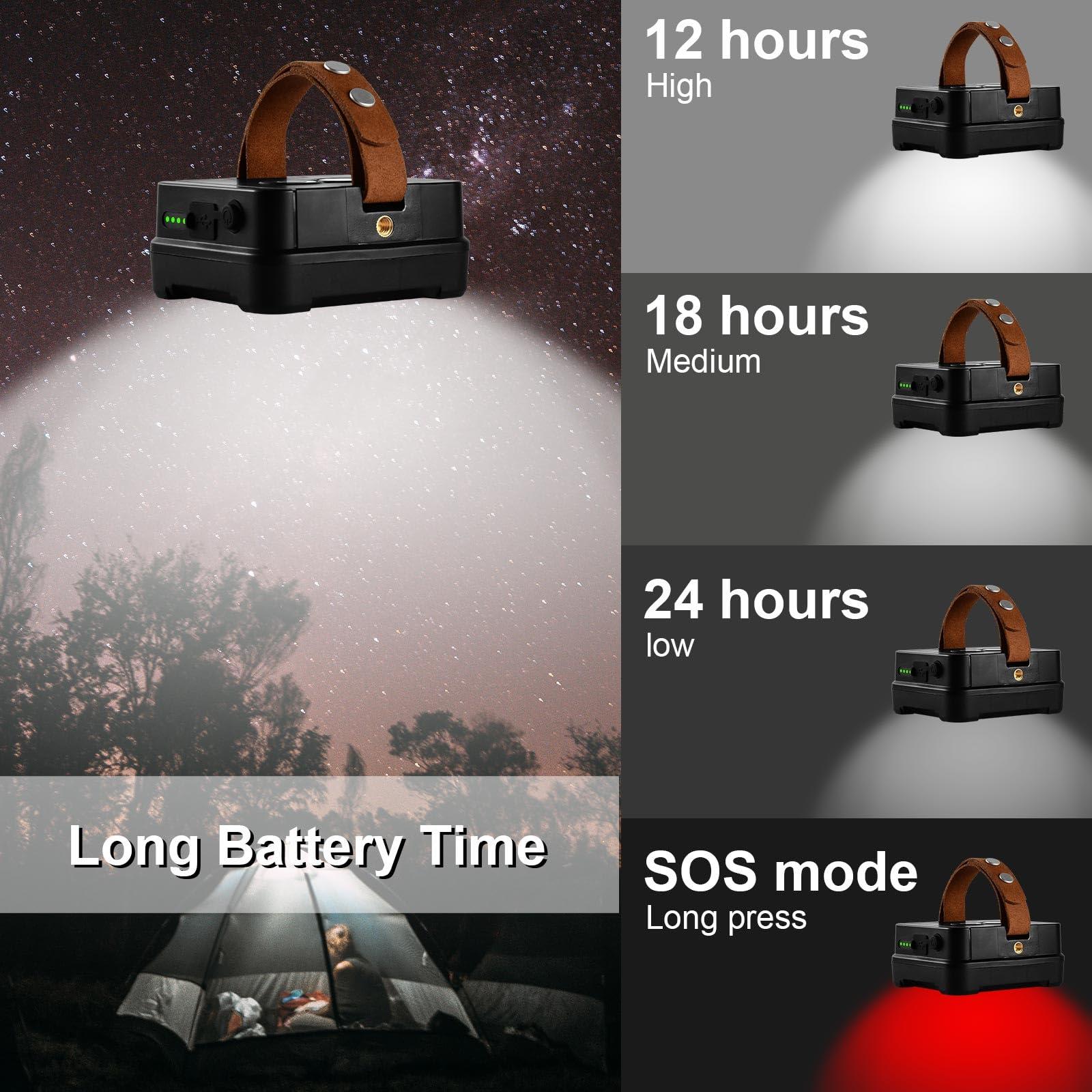 FOOBRO Rechargeable Camping Light LED luminaires 10000mAh 6000LM Cob Light 2400&4000&6500K Portable Cob Light - Image 3