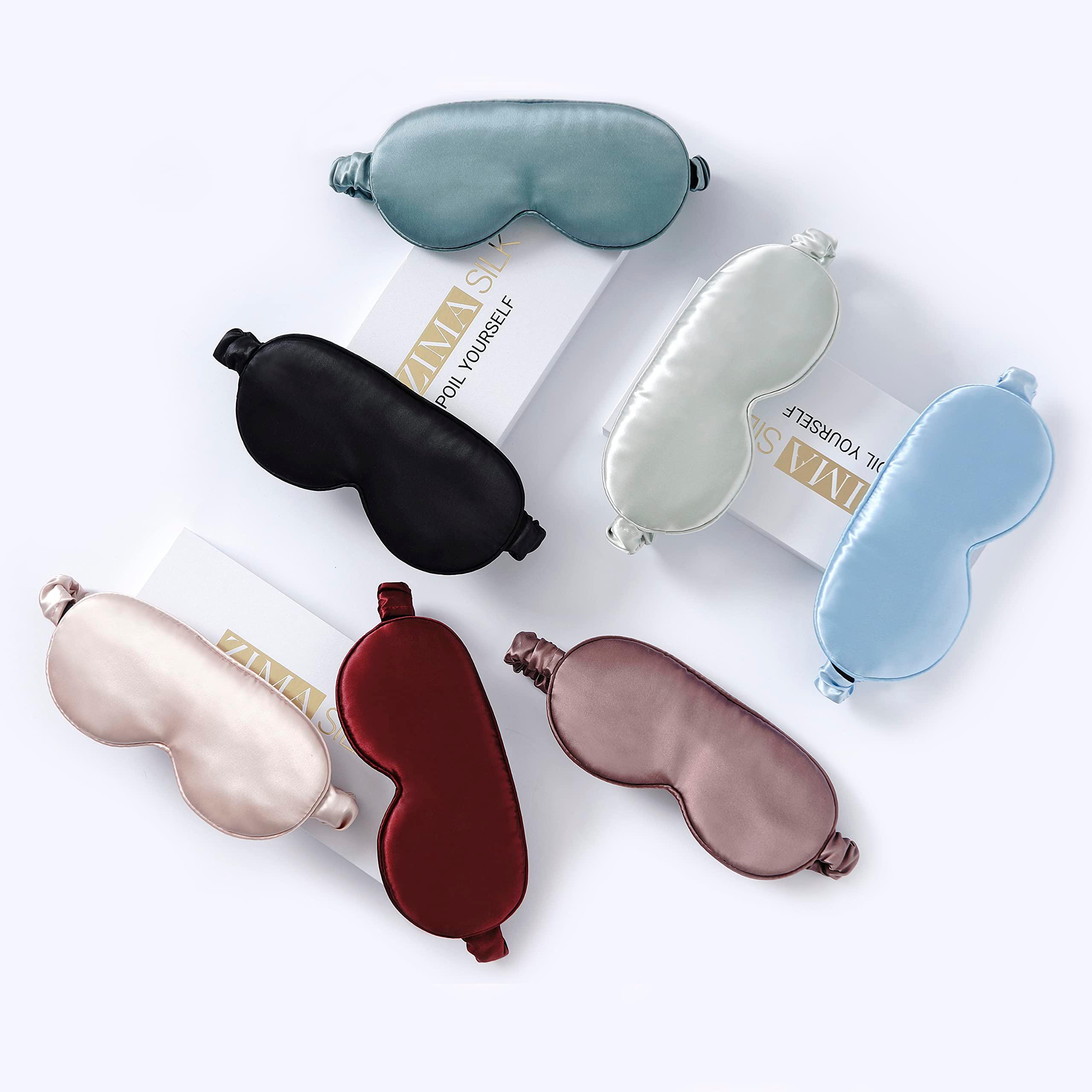 ZIMASILK Adjustable 22 Momme 100% Pure Mulberry Silk Sleep Mask, 3D Contoured Cup Eye Mask for Sleeping, Super Soft Breathable Blindfold, Perfect Blocks Light for Sleeping (Black) - Image 7