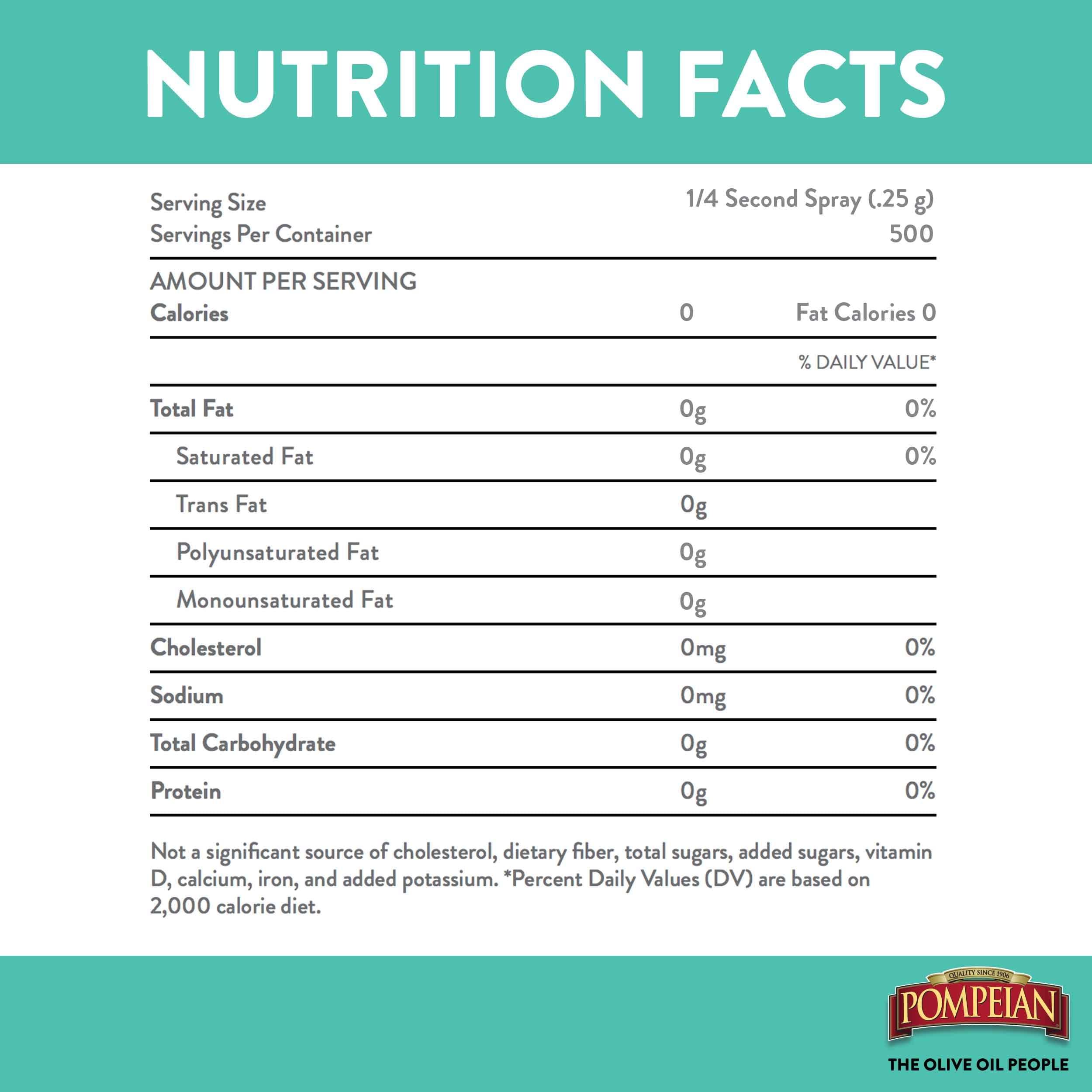 Pompeian USDA Certified Organic Extra Virgin Olive Oil Non-Stick Cooking Spray, Full-Bodied Flavor, Perfect for Salads and Pasta Drizzling, Naturally Gluten-Free, Non-Allergenic, Non-GMO, No Propellants, 5 FL. OZ., Single Bottle - Image 2