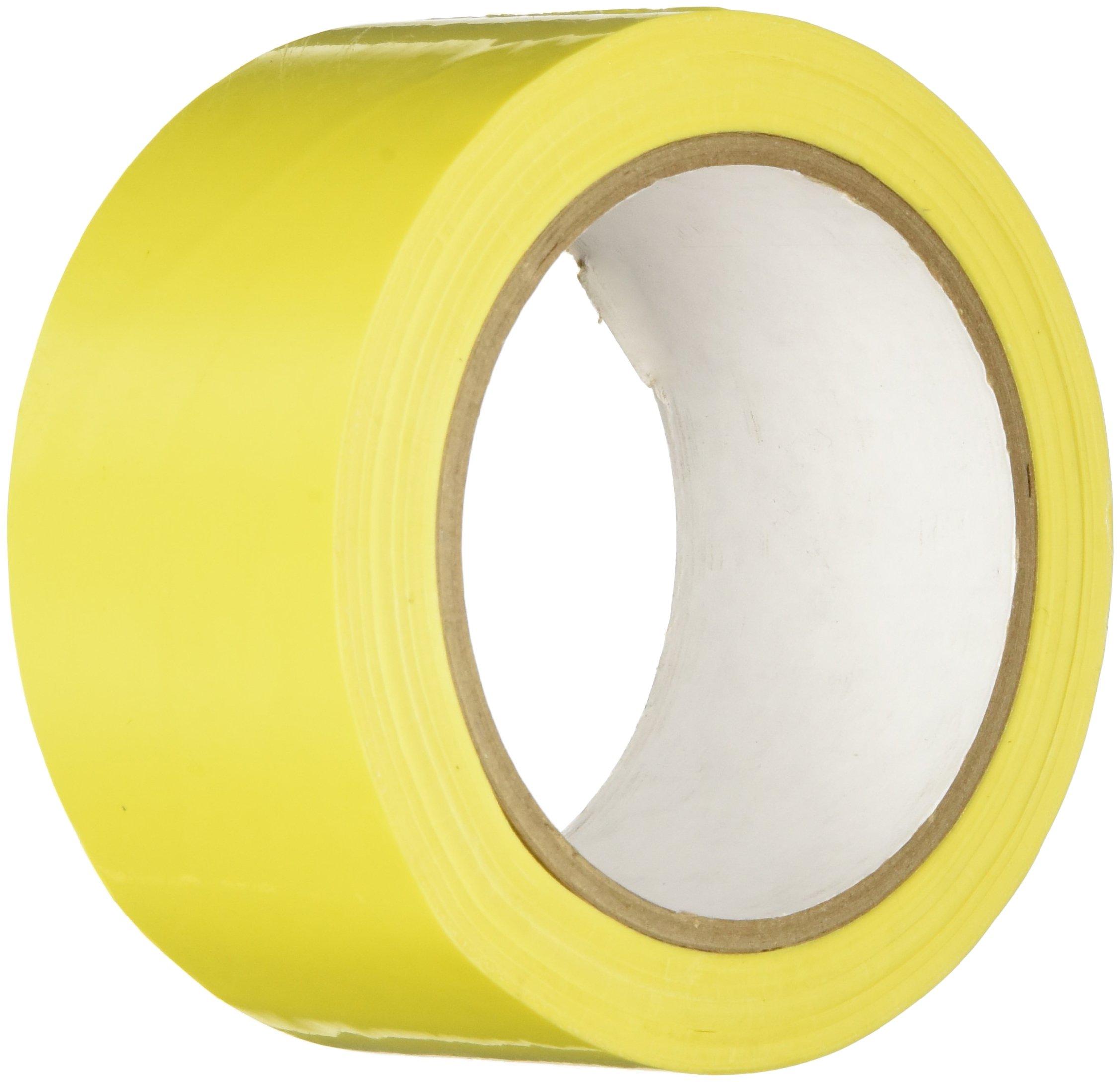 TapeCase TC414 0.375" X 72YD Yellow - UPVC, Yellow Bag Sealing Tape, 3/8" Wide, 72 yd. Length, Yellow (1 ROLL)