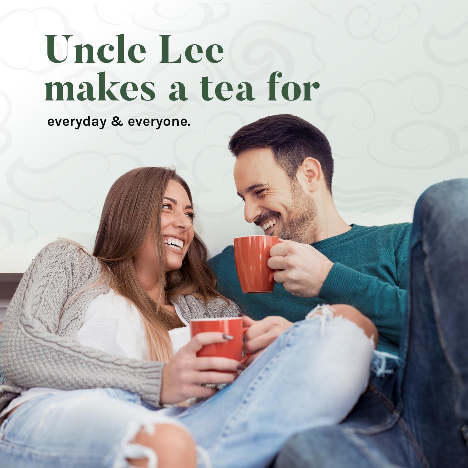 Uncle Lee's Organic Green Tea Bags 4-Pack, 106-Count Super Packs – Bright & Refreshing, Lightly Caffeinated Bulk Tea for Home, Office, Camping - Image 4