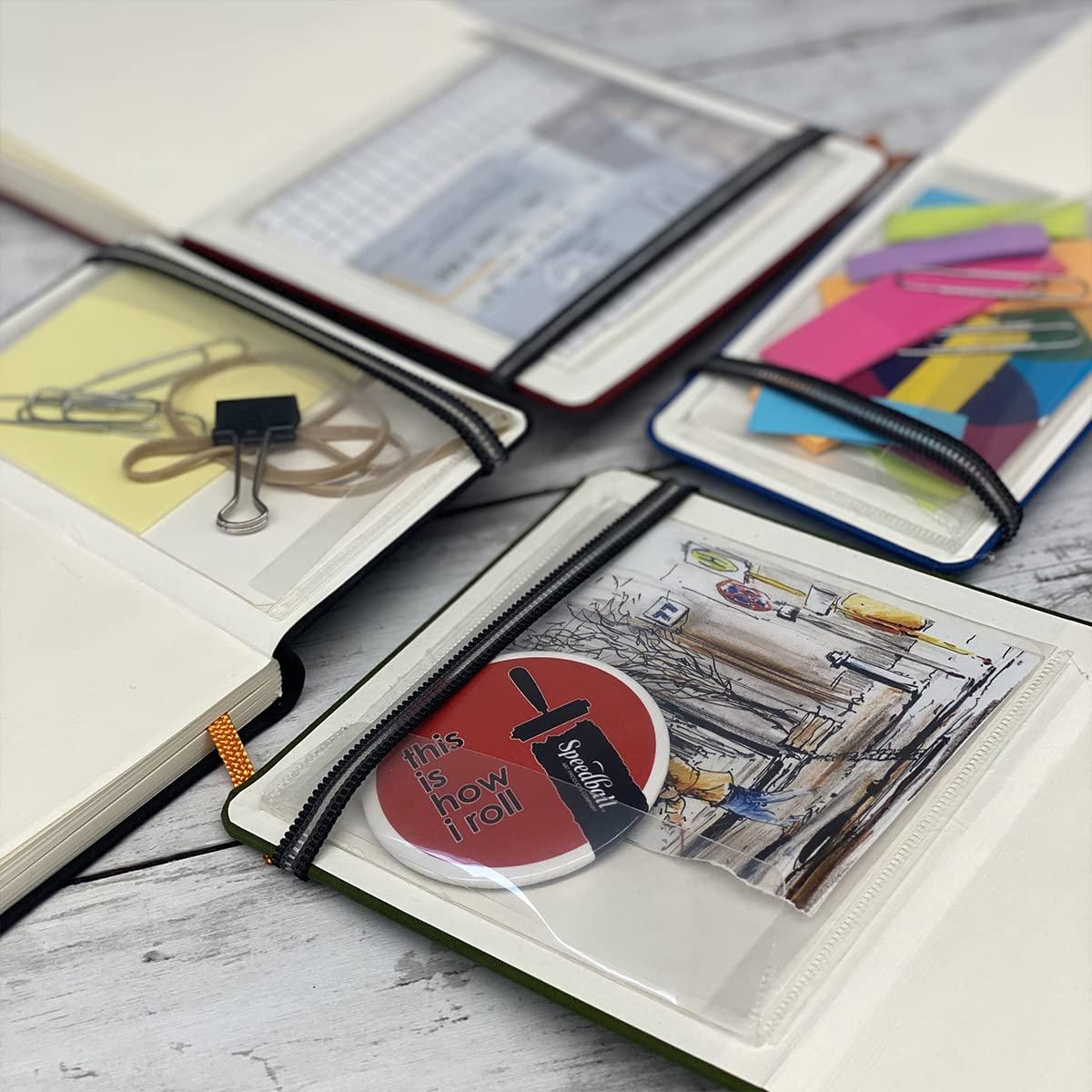 Speedball Travelogue Pocket Portrait Sketchbook - 5.5" x 3.5" Artist Journal, 128 Sheets Buff Drawing Paper, Cadmium Green Cover - Image 4