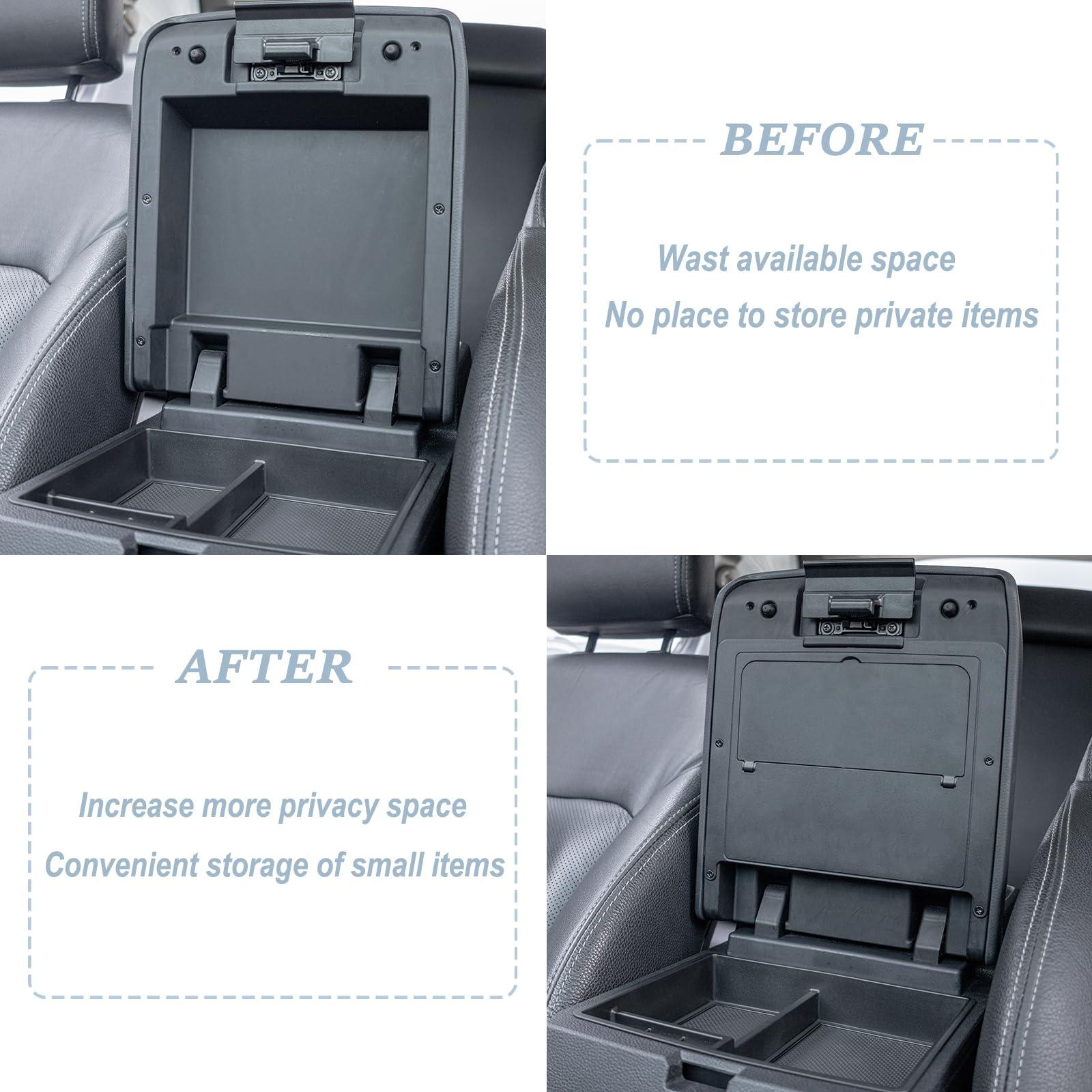 JKCOVER Center Console Hidden Box Organizer Compatible with 2024 2025 Toyota Tacoma Accessories Armrest Secret Compartment Press to Open and Close（Patented Design） - Image 4