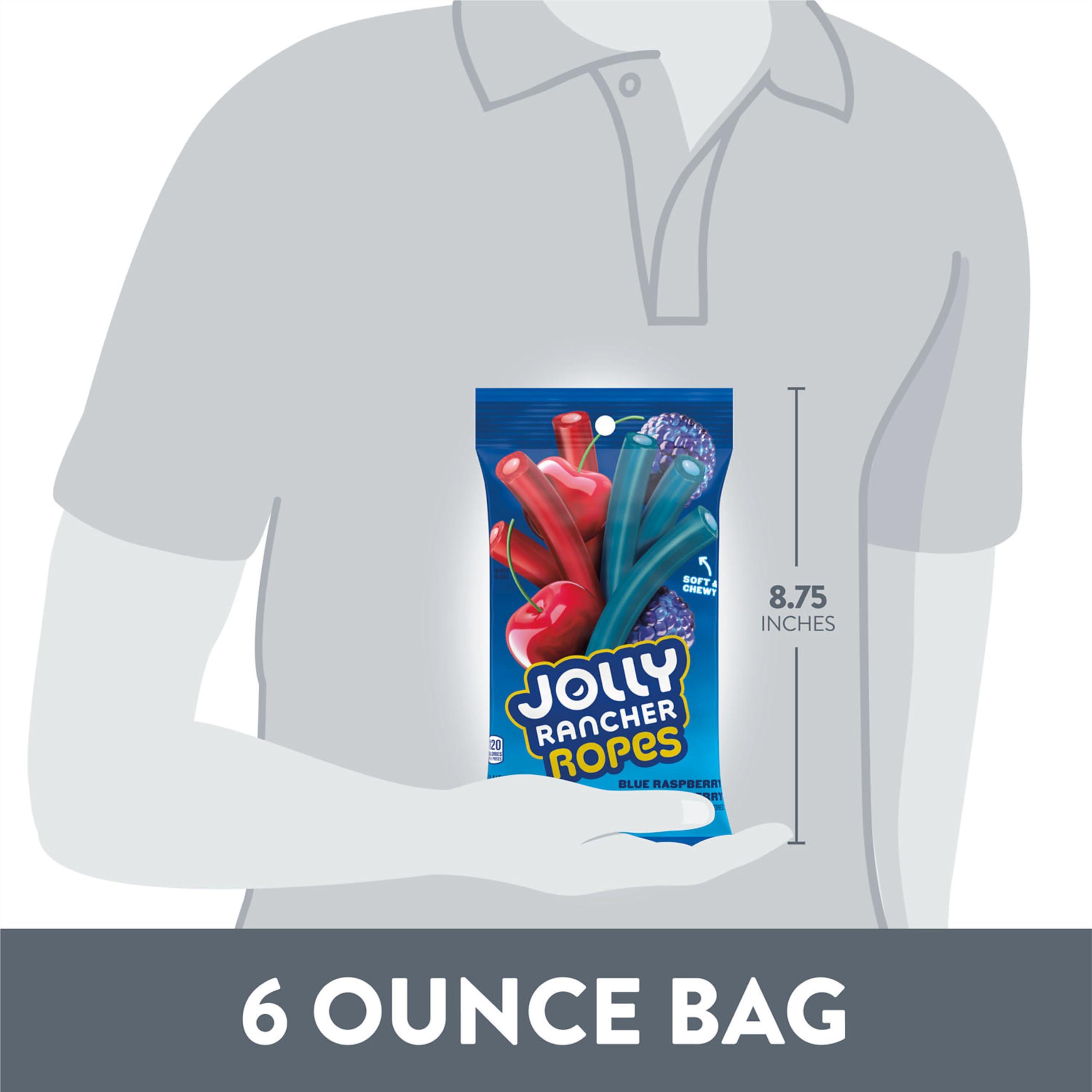 JOLLY RANCHER Ropes Blue Raspberry and Cherry Flavored Candy Bag, 6 oz - Image 7