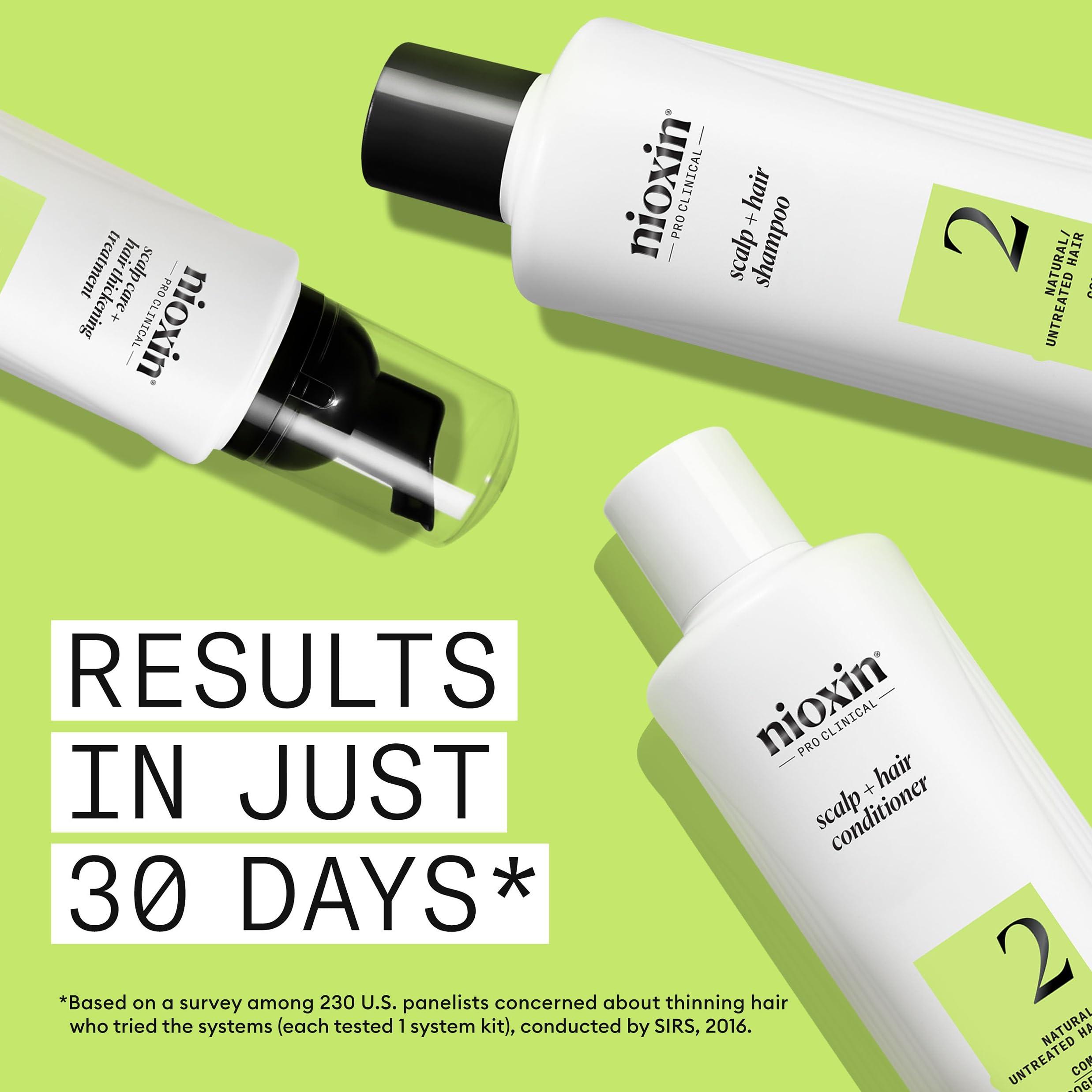 Nioxin Scalp + Hair Thickening System Kits | For Natural, Colored, & Damaged Hair with Light to Progressed Thinning | Strengthen & Boost Hair Density with Niacinamide & Biotin | 3 Month Supply - Image 5