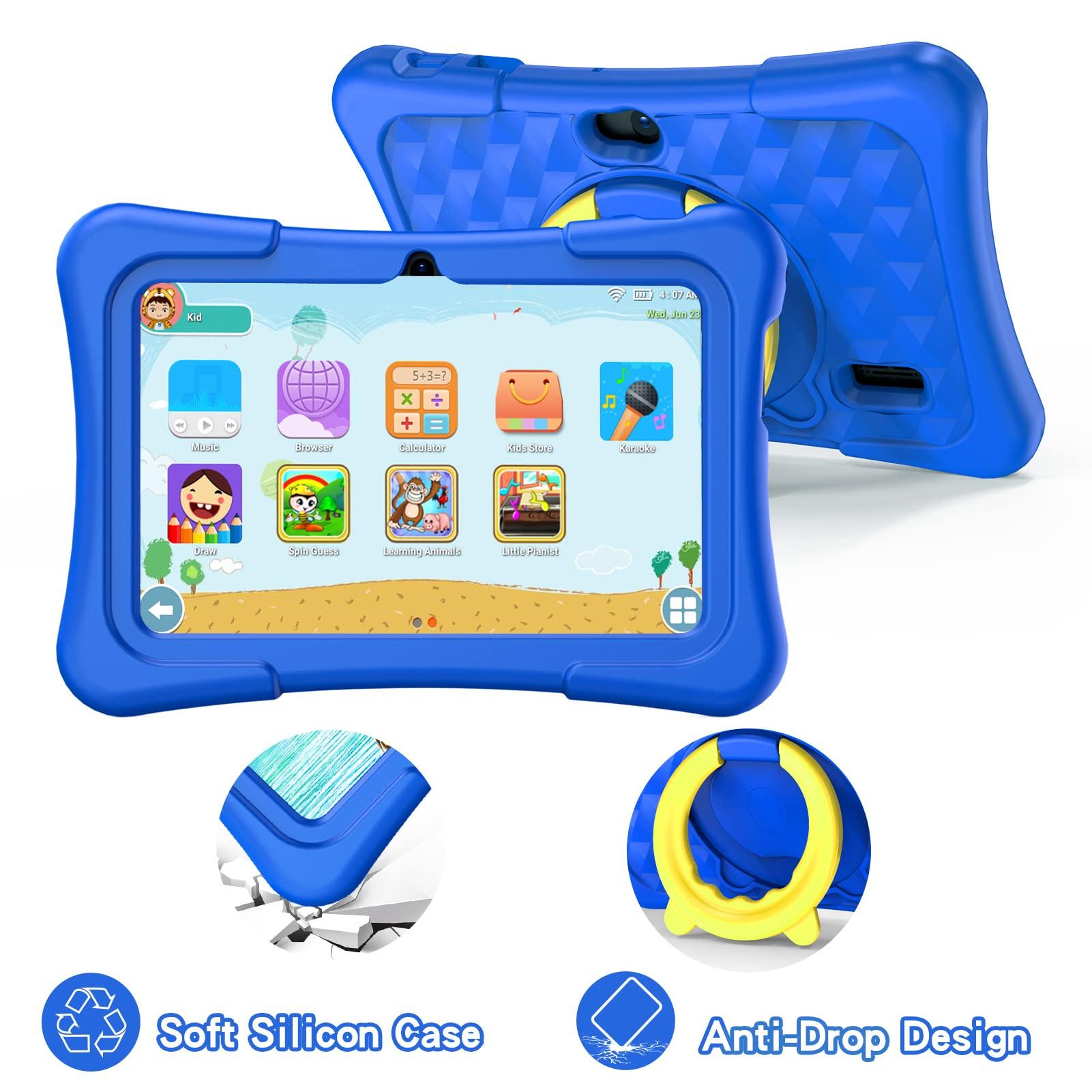 PRITOM 7 inch Tablet for Kids with Solid Case, Kids Tablets 32GB with Parental Control, Pre-Installed APPs Free Games, Learning Educational Toddler Tablet WiFi, Bluetooth, Camera - Image 7