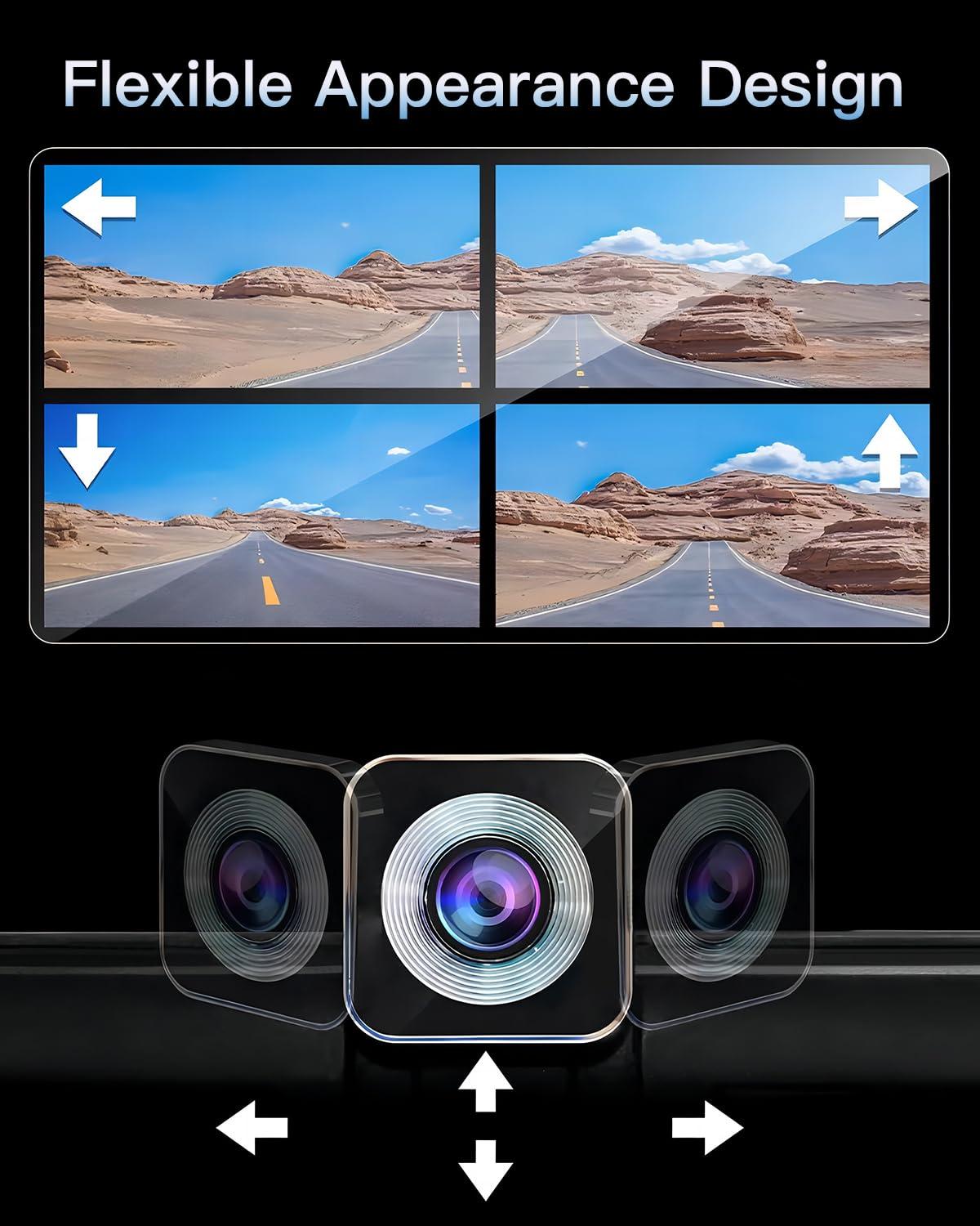Portable Wireless CarPlay Touchscreen for Car: 4K Apple Carplay & Android Auto Car Play Screen with 4K Dash Cam/1080p Rear Camera/GPS Navigation/Bluetooth/Mirror Link/AirPlay (Obsidian Black-10IN) - Image 5