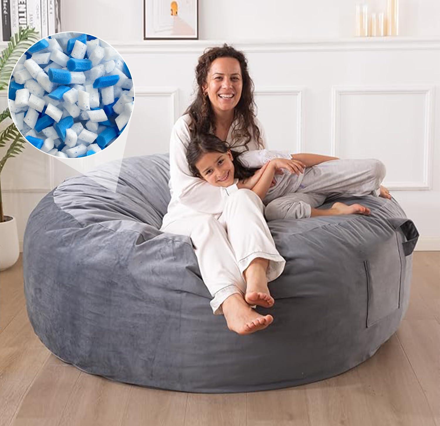 Hem Dgpsy 10lbs Shredded Gel Memory Foam Filling for Bean Bag Chair, Real Memory Foam Stuffing for Cooling Pillow, Couch, Pouf Beanbag Chair, Dog Bed, Cushion, Art Crafts - Image 3