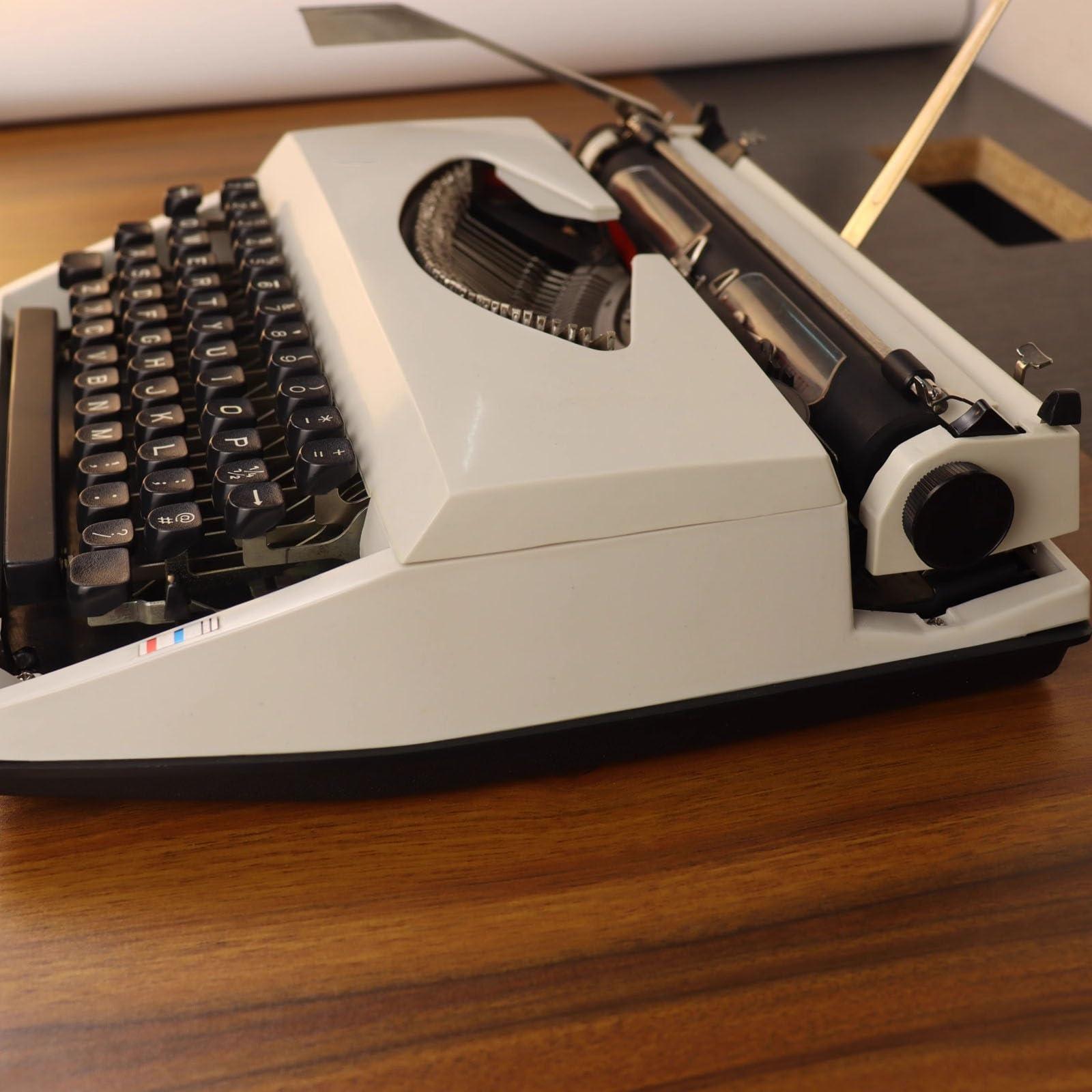 FQEXNFW Retro Style Manual Typewriter,Manual Traditional Typewriter,Classic Word Processor,Unable to Type,for Vintage Atmosphere Furnishings,Home,Window,Bookstore Furnishings Old Objects - Image 5