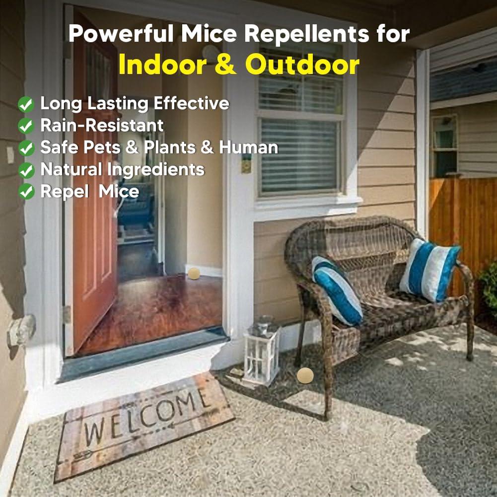 Rodent Repellent, Mouse Repellents Outdoor, Natural Mice Repellent Indoor,Peppermint Oil to Repel Mice and Rats, Keep Mice Away, Rat Repellent for House,Rat Deterrent Indoor,Get Rid of Mice-8P - Image 4