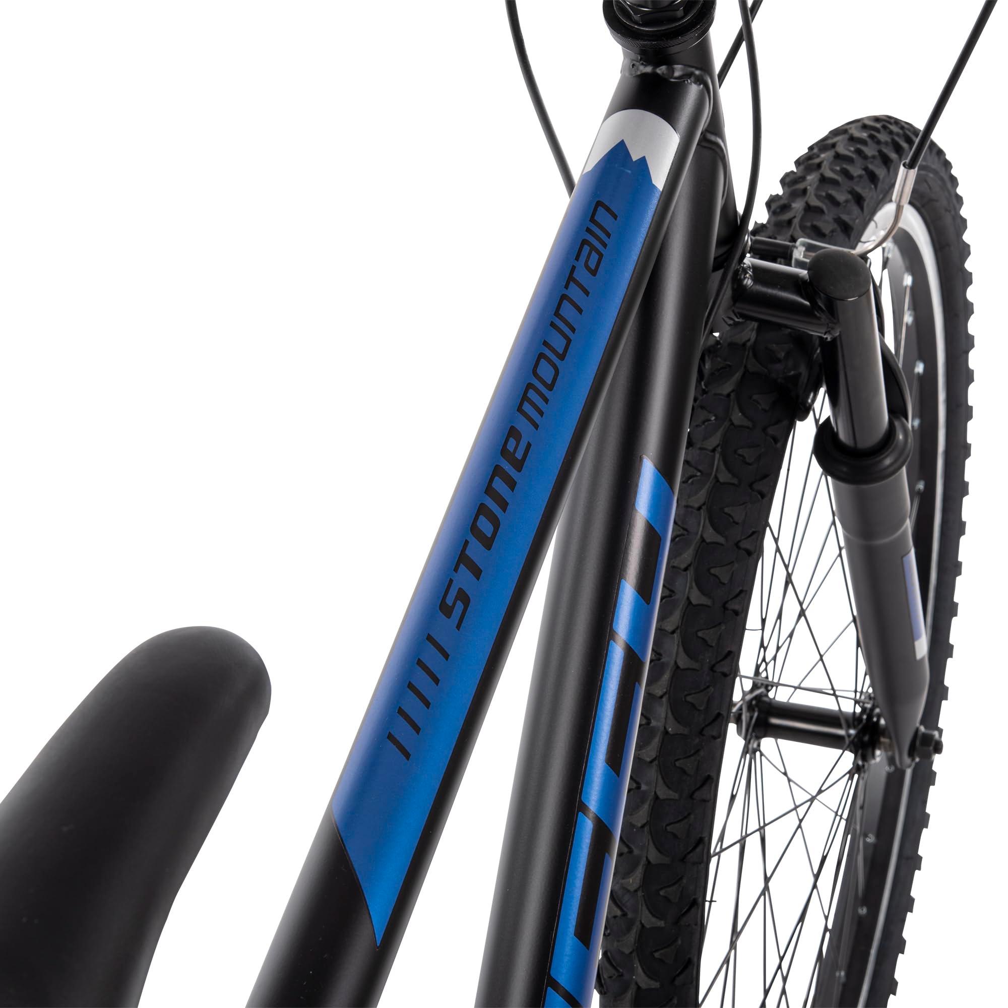 Huffy Stone Mountain Hardtail Mountain Bike for Boys/Girls/Men/Women, 20"/24"/26" Sizes, 6 or 21 Speed Shimano Twist Shifting, Front or Dual Suspension, Comfort Saddle, Sleek Colors - Image 12
