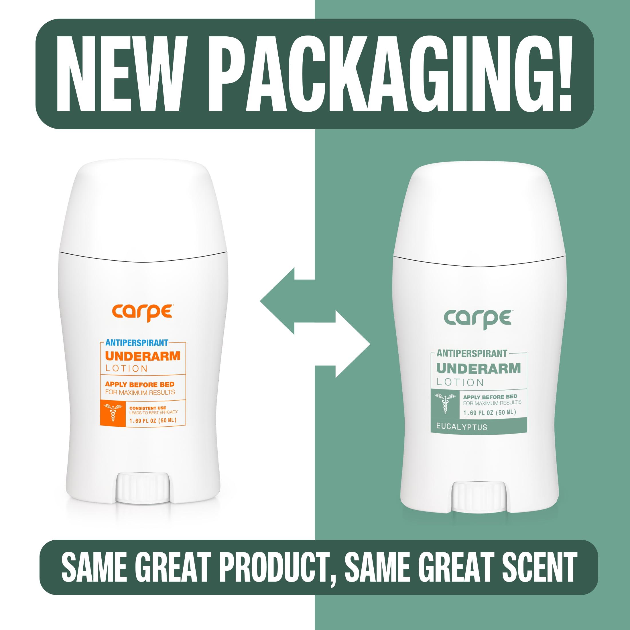 Carpe Underarm Antiperspirant and Deodorant, Clinical strength with all-natural Eucalyptus scent, Combat excessive sweating Stay fresh and dry, Great for hyperhidrosis - Image 2