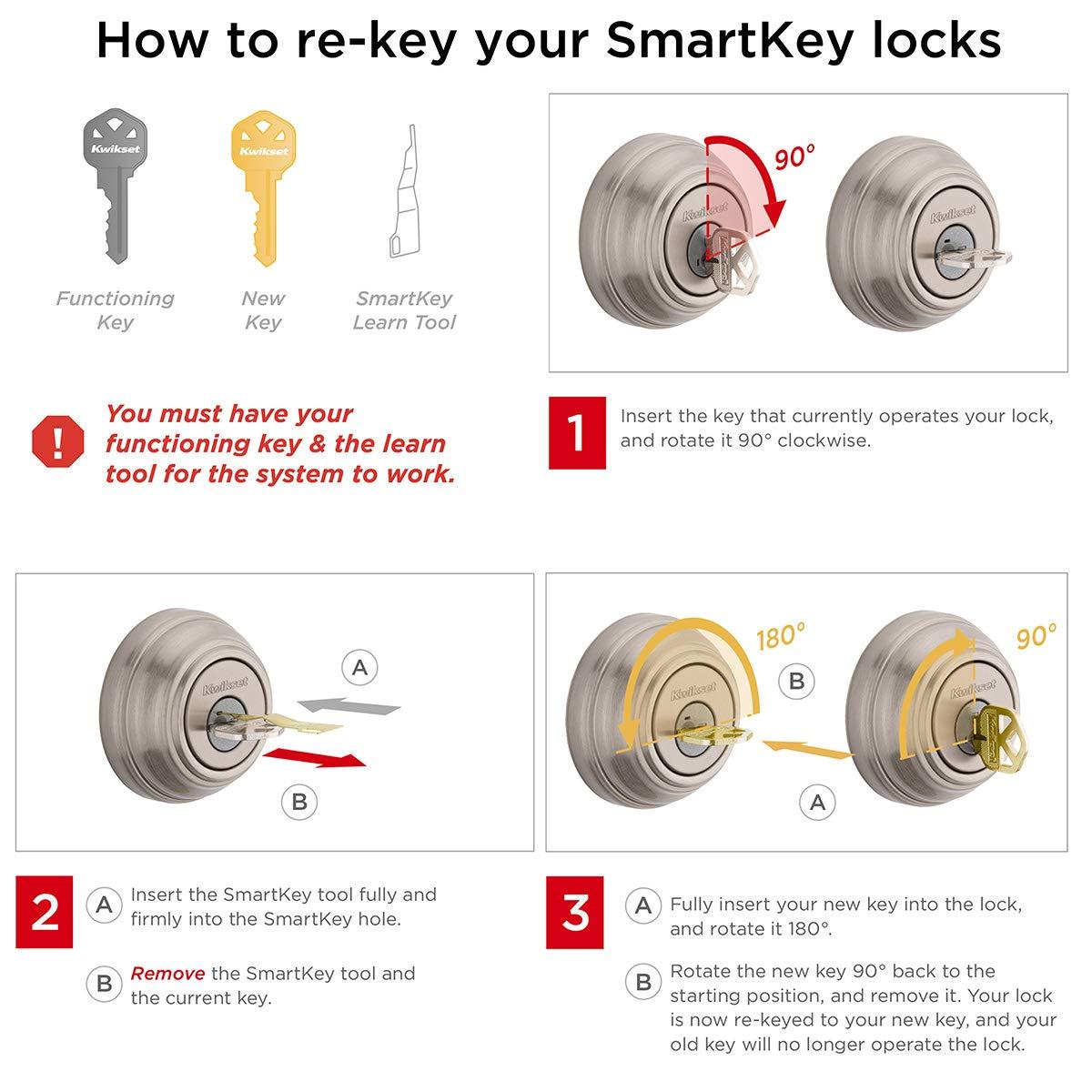Kwikset 96900-381 690T 15 SMT BBPKG Satin Nickel Tylo Entry Combo Set - Image 4