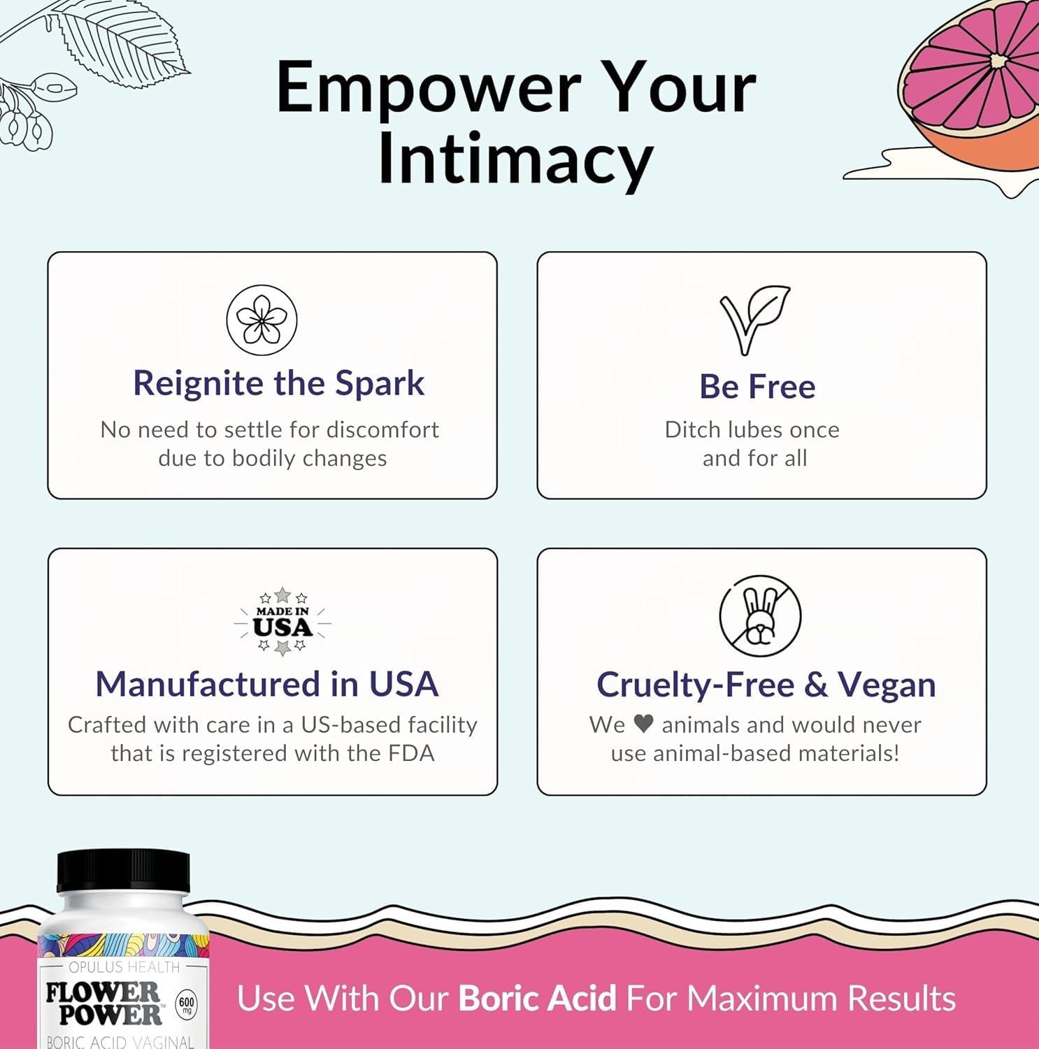 Flower Power She Juicy Feminine Support Capsules – 60 ct | Slippery Elm Bark Supplement for Women | Natural Hydration & Wellness | pH Balance Support | Made in USA | Vegan & Non-GMO - Image 6