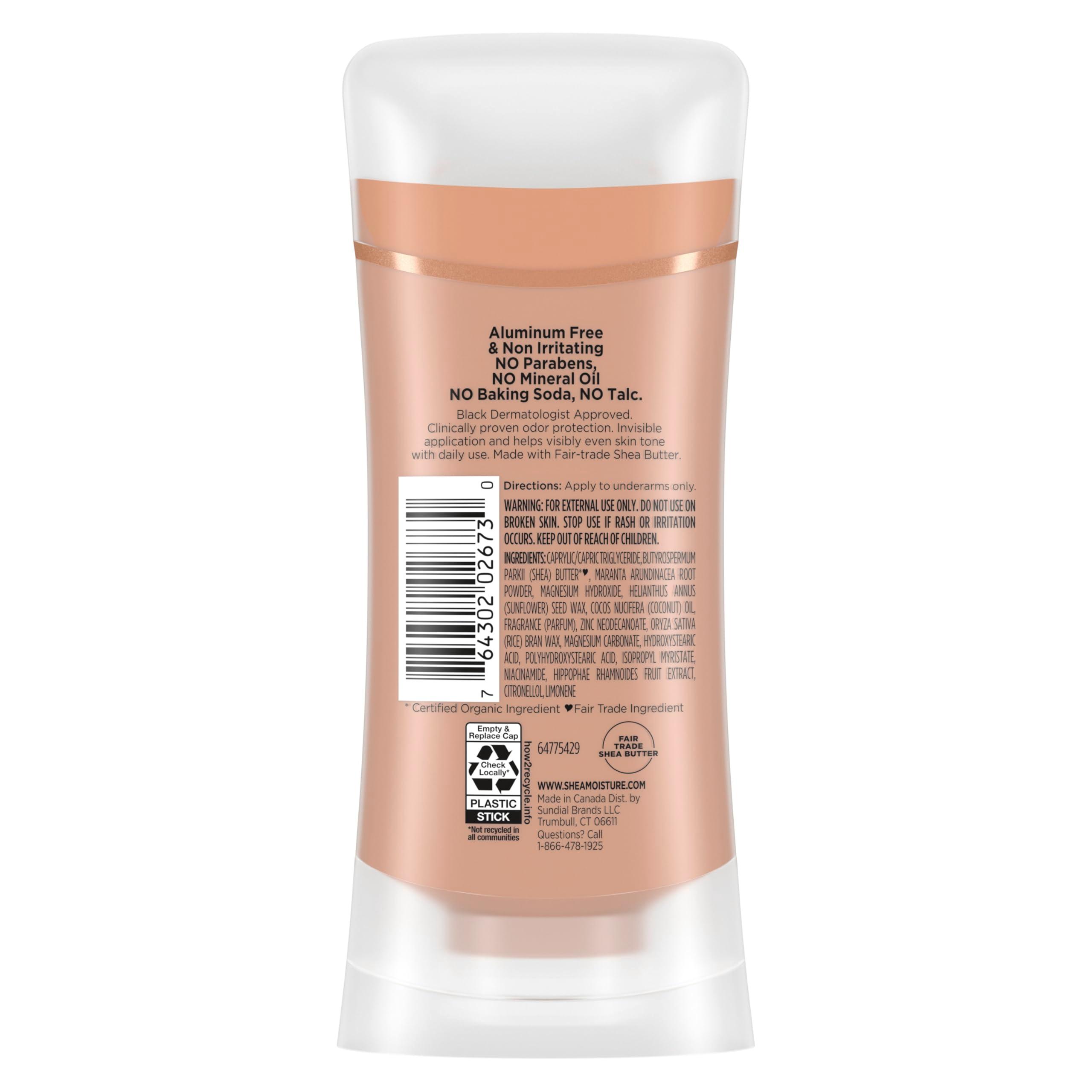SheaMoisture Deodorant Stick for 72h Odor Control Fresh Aluminum Free 2.6 oz - Image 2