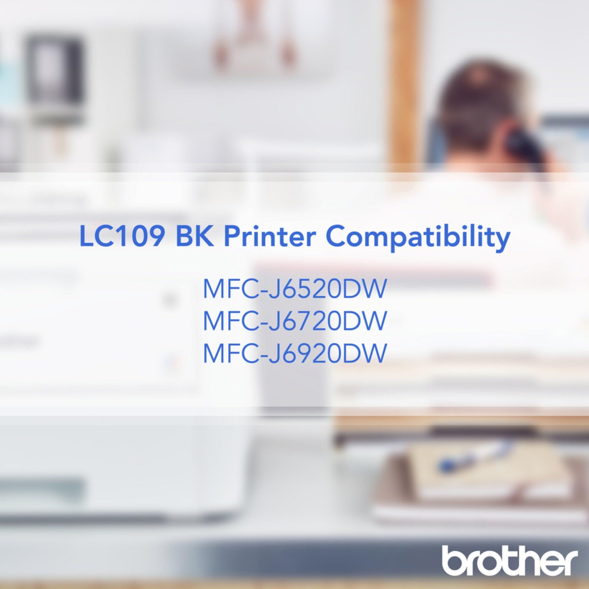 Brother Printer Ultra High Yield Inkjet Cartridge - Black (LC109BK) - Image 5