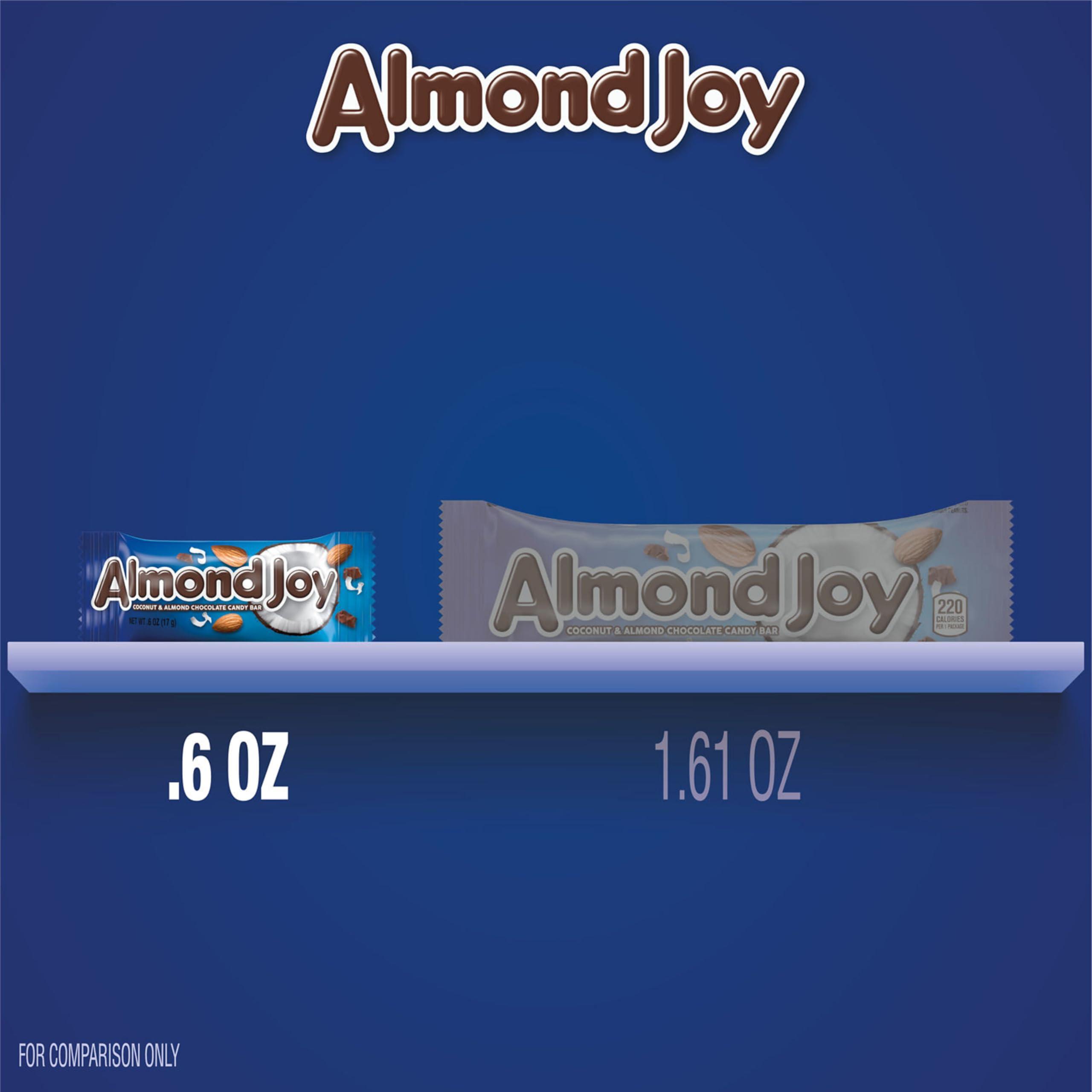 ALMOND JOY Coconut and Almond Chocolate Snack Size, Candy Pantry Pack, 15 oz (25 Pieces) - Image 7