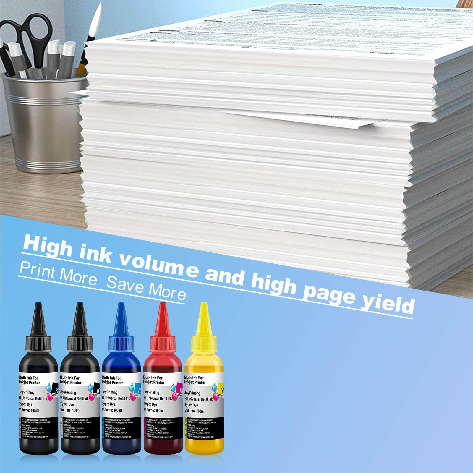 JoyPrinting Ink Refill Kit for HP Printer Cartridges HP 67 67XL 60 61 62 63 65 65XL 910 950 951 952 962 932 933 920 901 902 Refillable Ink Cartridges CISS System (100ml, Black, Cyan, Magenta, Yellow) - Image 4