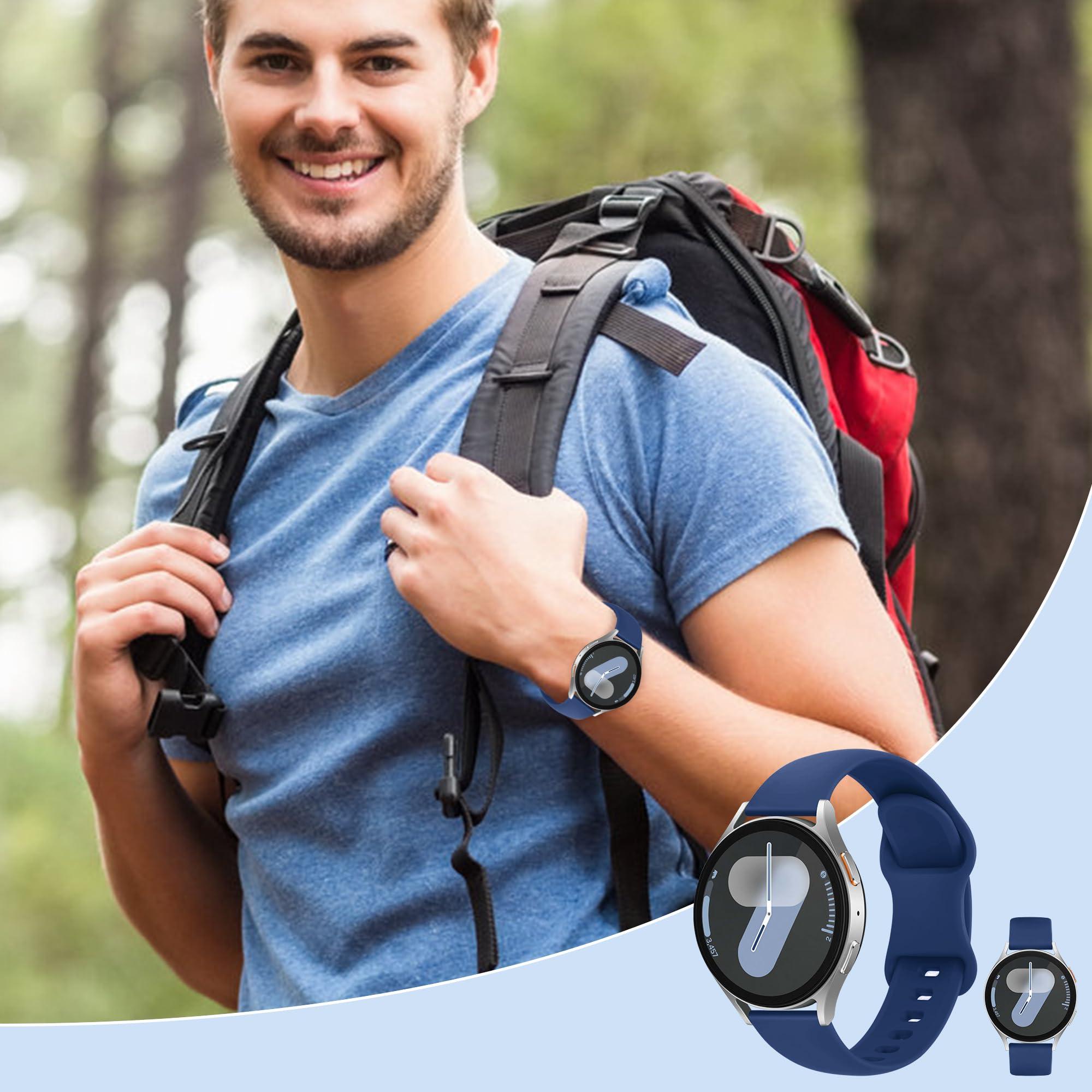 Tiorecime 20 Pack Bands Compatible with Samsung Galaxy Watch 7 6 5 4 FE 40mm 44mm/6 4 Classic 43mm 47mm 42mm 46mm/5 Pro 45mm/Active 2 Band, 20mm Soft Silicone Sport Replacement Strap for Women Men - Image 4