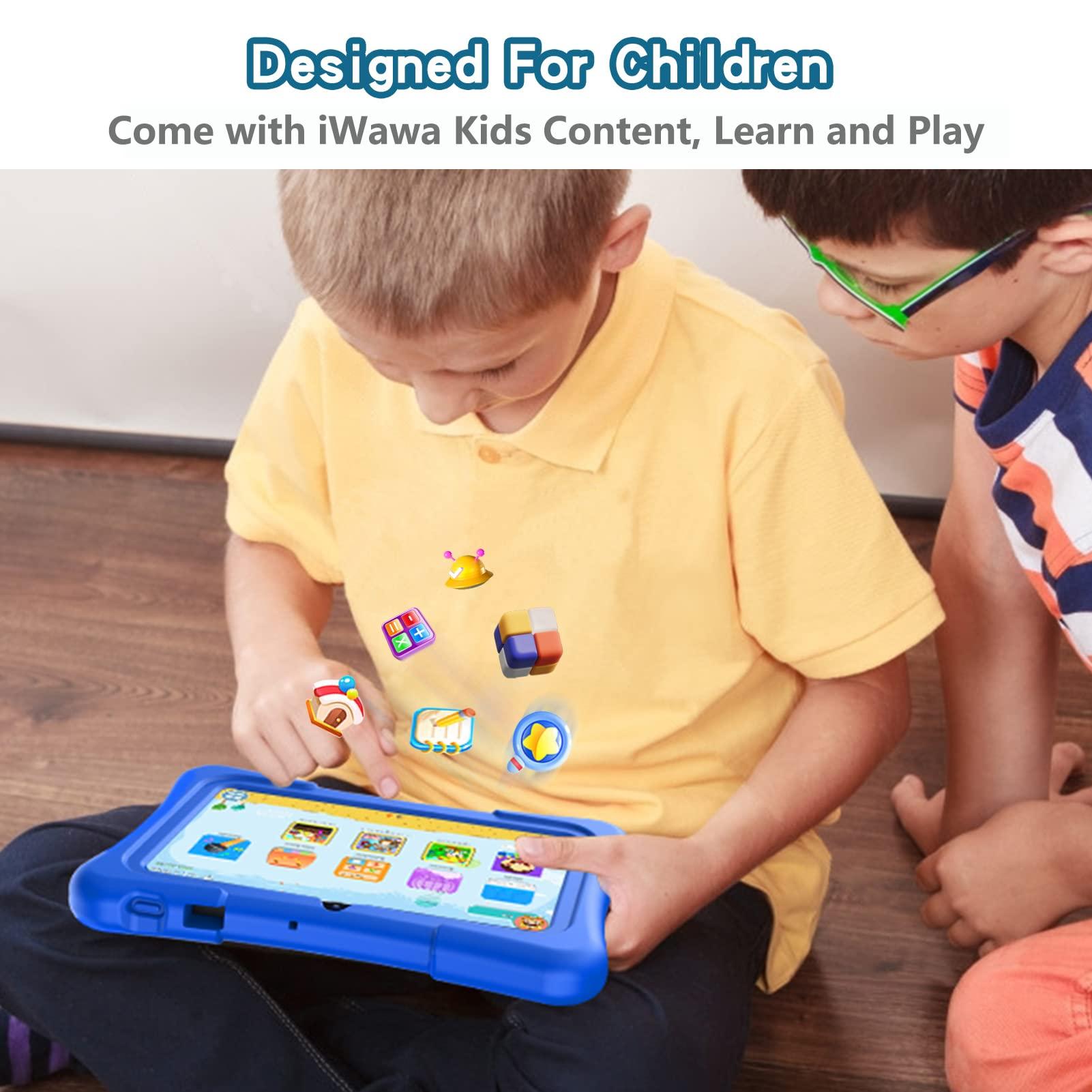 PRITOM 7 inch Tablet for Kids with Solid Case, Kids Tablets 32GB with Parental Control, Pre-Installed APPs Free Games, Learning Educational Toddler Tablet WiFi, Bluetooth, Camera - Image 6