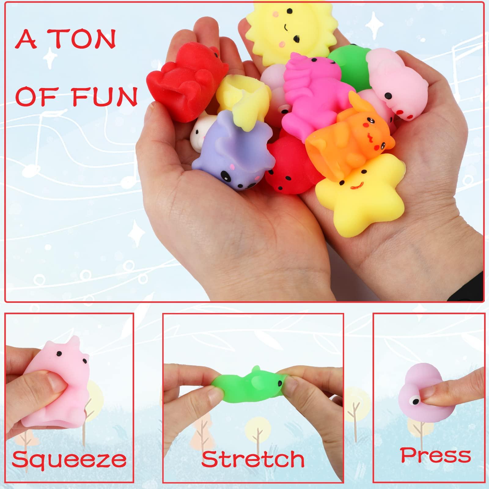 80pcs Mochi Squishy Toys, Mini Kawaii Squishy Fidget Toys Bundles Squishies Party Favors for Kids Gift for Easter Basket Stuffers Egg Fillers Birthday Classroom Prize Pinata Christmas Stocking - Image 3