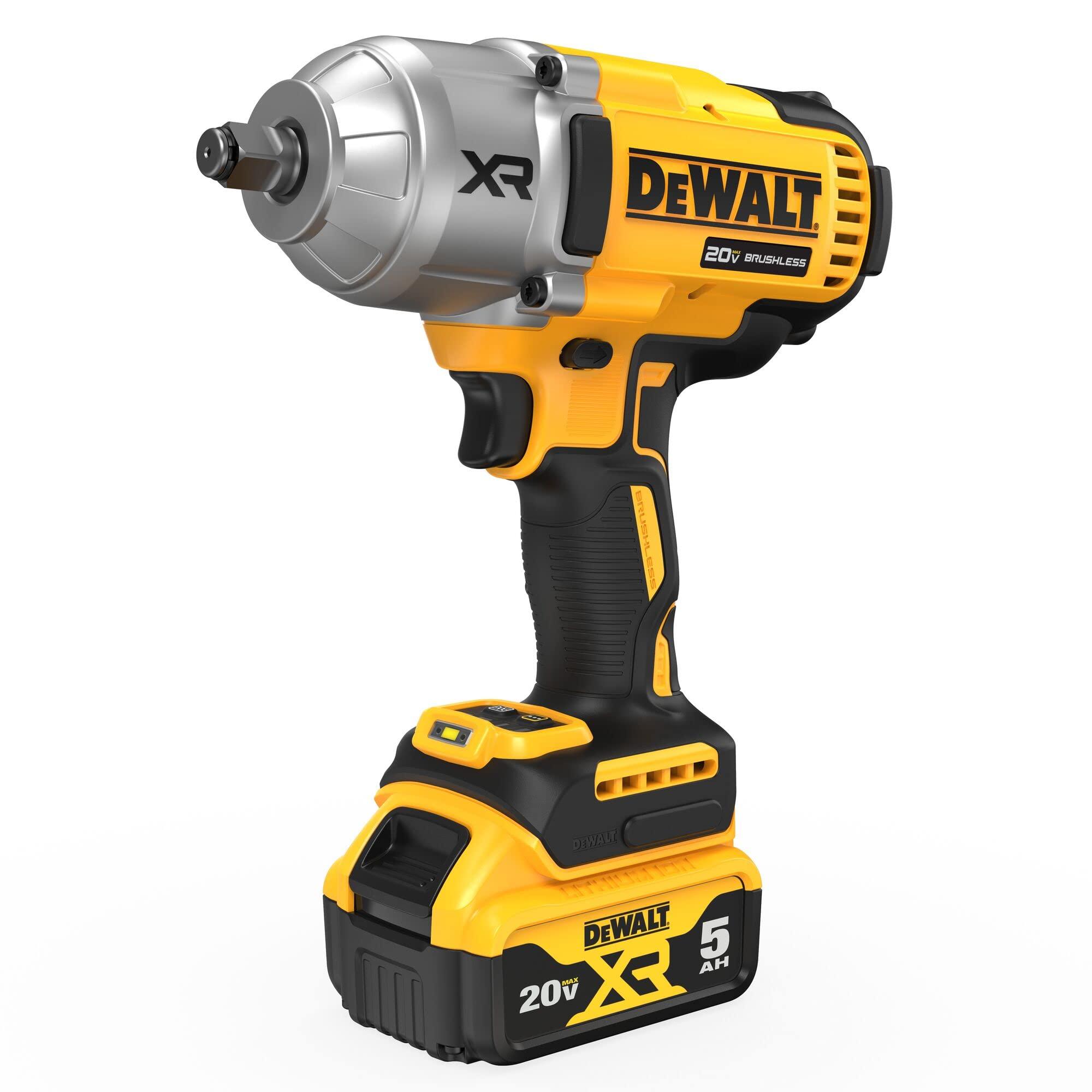 DEWALT 20V MAX Cordless Impact Wrench Kit, 20V MAX, 1/2" Hog Ring With 4-Mode Speed, Includes Battery, Charger and Kit Bag (DCF900P1) - Image 3