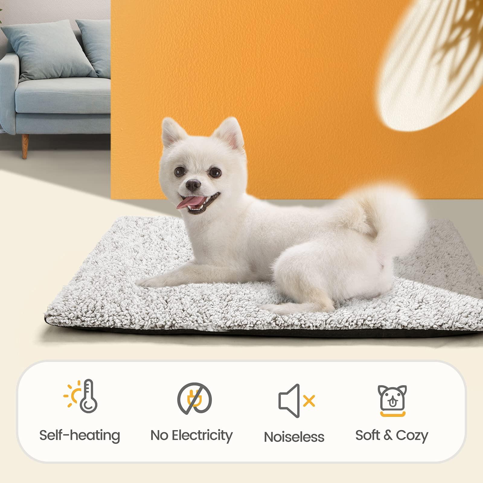 Self Warming Cat Bed Self Heating Cat Dog Mat 24 x 18 inch Extra Warm Thermal Pet Pad for Indoor Outdoor Pets with Removable Cover Non-Slip Bottom Washable Non Electric - Image 4