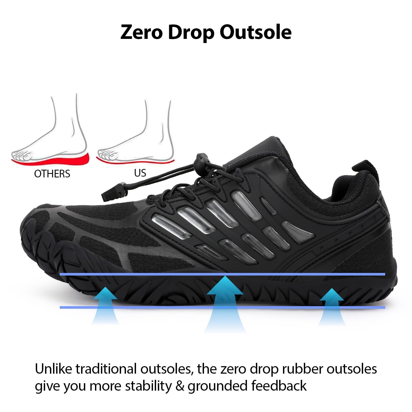 MeXYZ Barefoot Shoes Men Wide Toe Box Zero Drop Minimalist Shoes for Workout Cross-Trainer Walking Hiking Water Weightlifting Grounded Footwear - Image 2