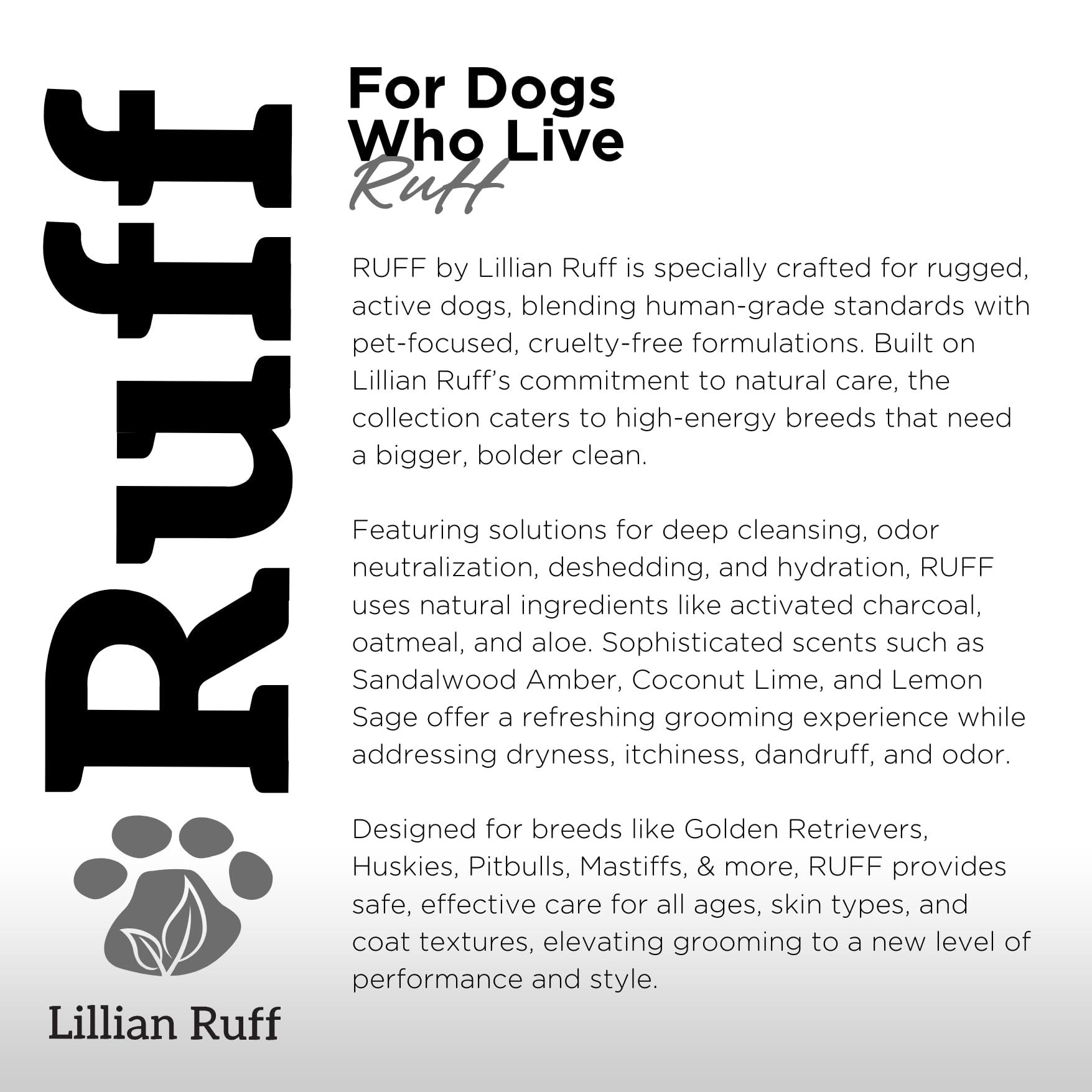 Ruff by Lillian Ruff Activated Charcoal Pet Shampoo – Deep Cleanser, Deodorizer, Stain Remover – Lemon Sage Scent, pH Balanced, Hydrate Dry Itchy Skin – Safe for Puppies & Mature Dogs - Image 7