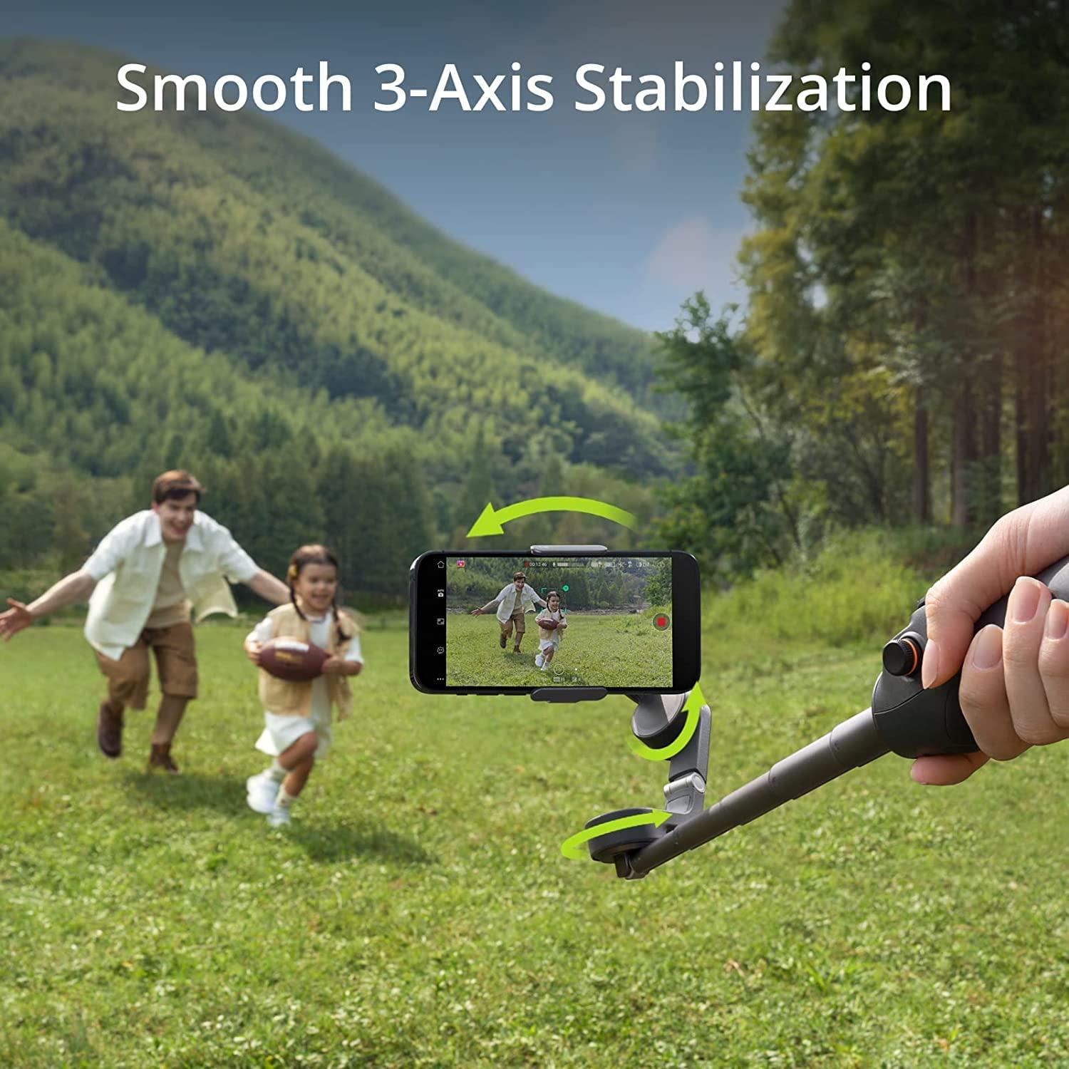 DJI Osmo Mobile 6 Smartphone Gimbal Stabilizer (Black) Accessory Bundle with Deco Gear Small Camera Bag, Lexar 64GB Memory Card, 2 Year CPS Enhanced Protection Pack and Cleaning Kit - Image 3