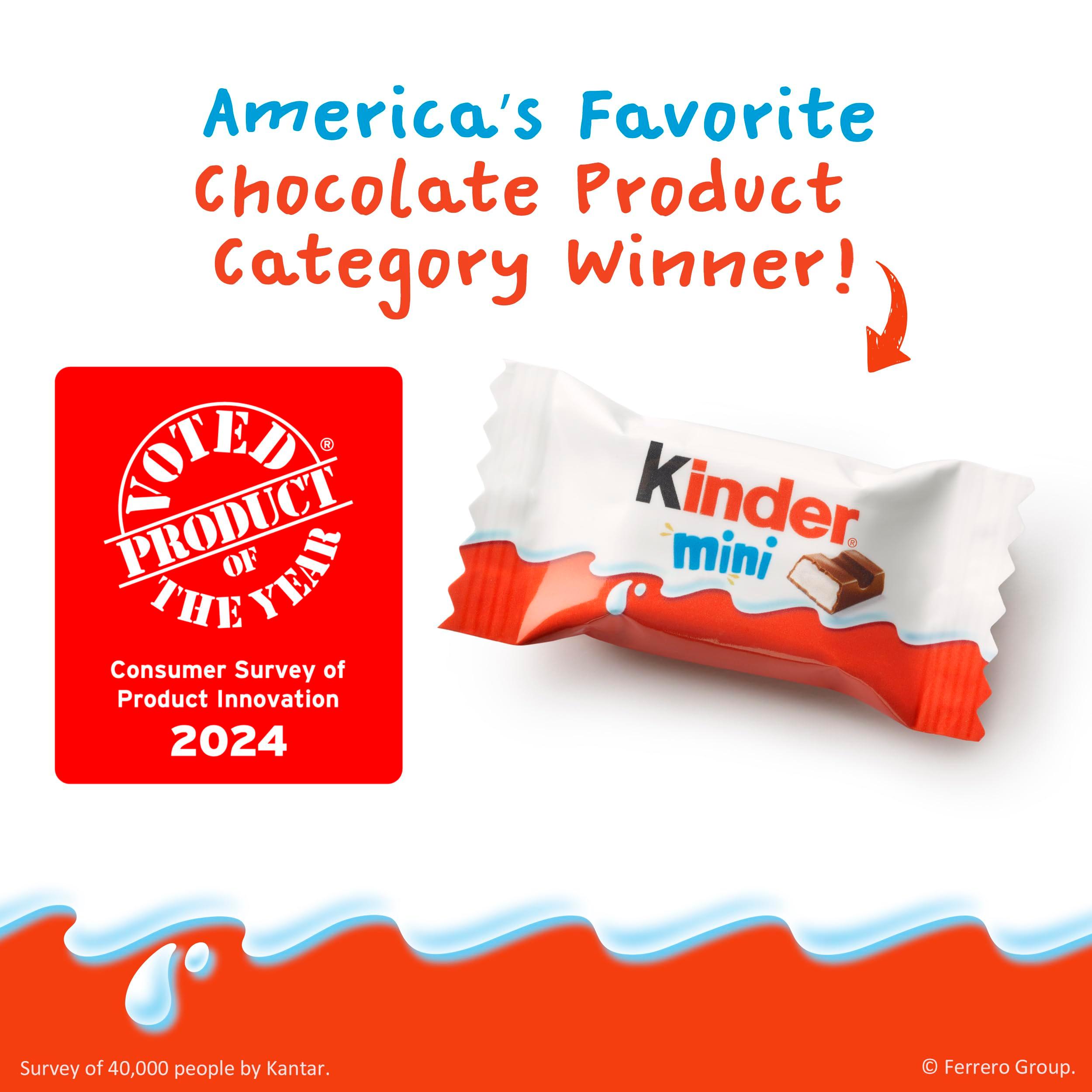 Kinder Chocolate Mini, 29.2 oz Bulk Pack, Up to 138 Minis, Milk Chocolate Bar with Creamy Milky Filling, Individually Wrapped Candy - Image 7