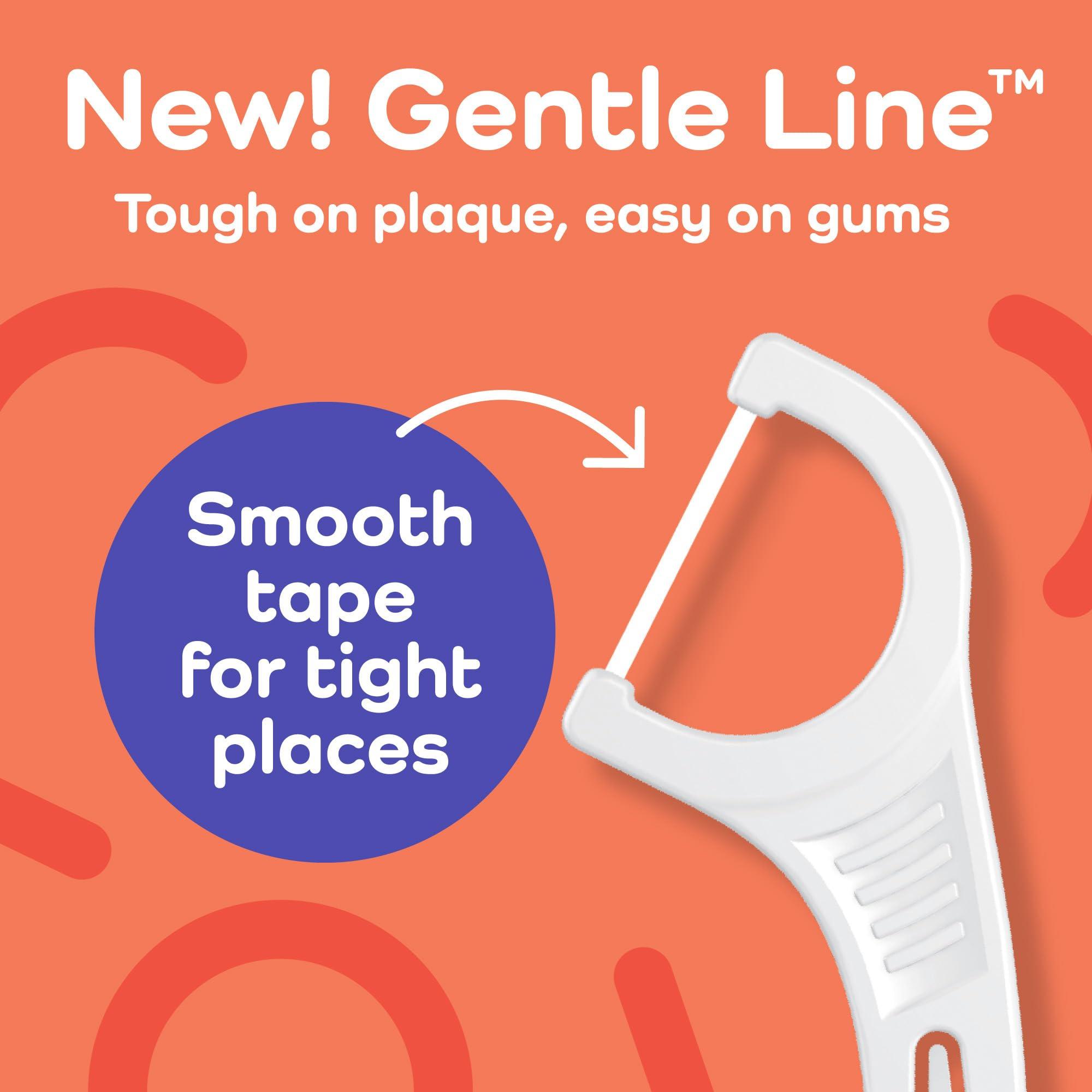 Plackers Gentle Line Floss Picks, Fresh Mint Flavor, Fold-Out FlipPick, QuickFix Grip, Easy Storage with Sure-Zip Seal, 75 Count - Image 3