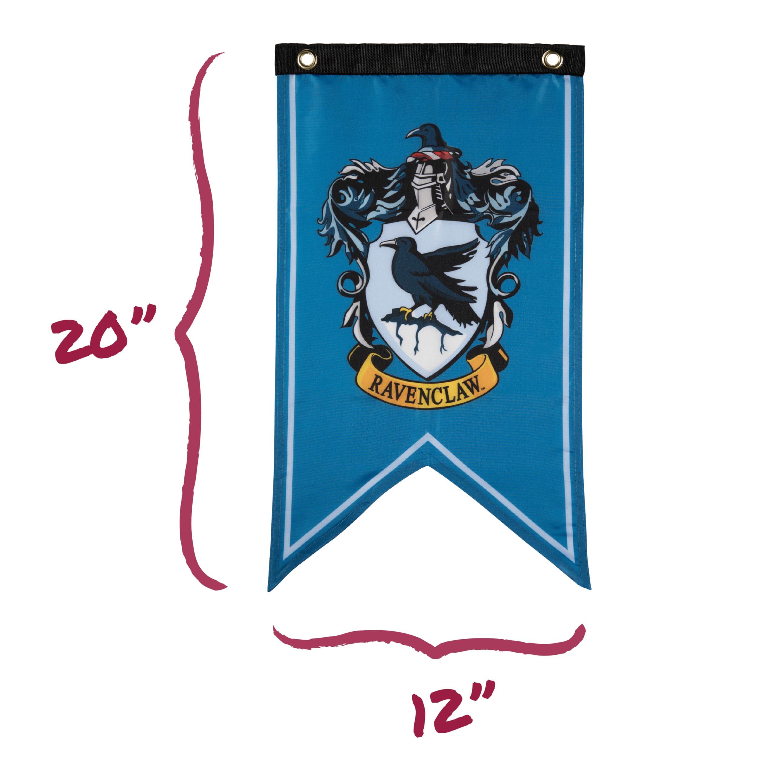 Conquest Journals Harry Potter Wizarding House Banner Flag Set, 12'' x 20'' Polyester Flags, Set of 5 Includes Hogwarts Crest, Gryffindor, Slytherin, Ravenclaw & Hufflepuff Banners, Birthday Party - Image 6