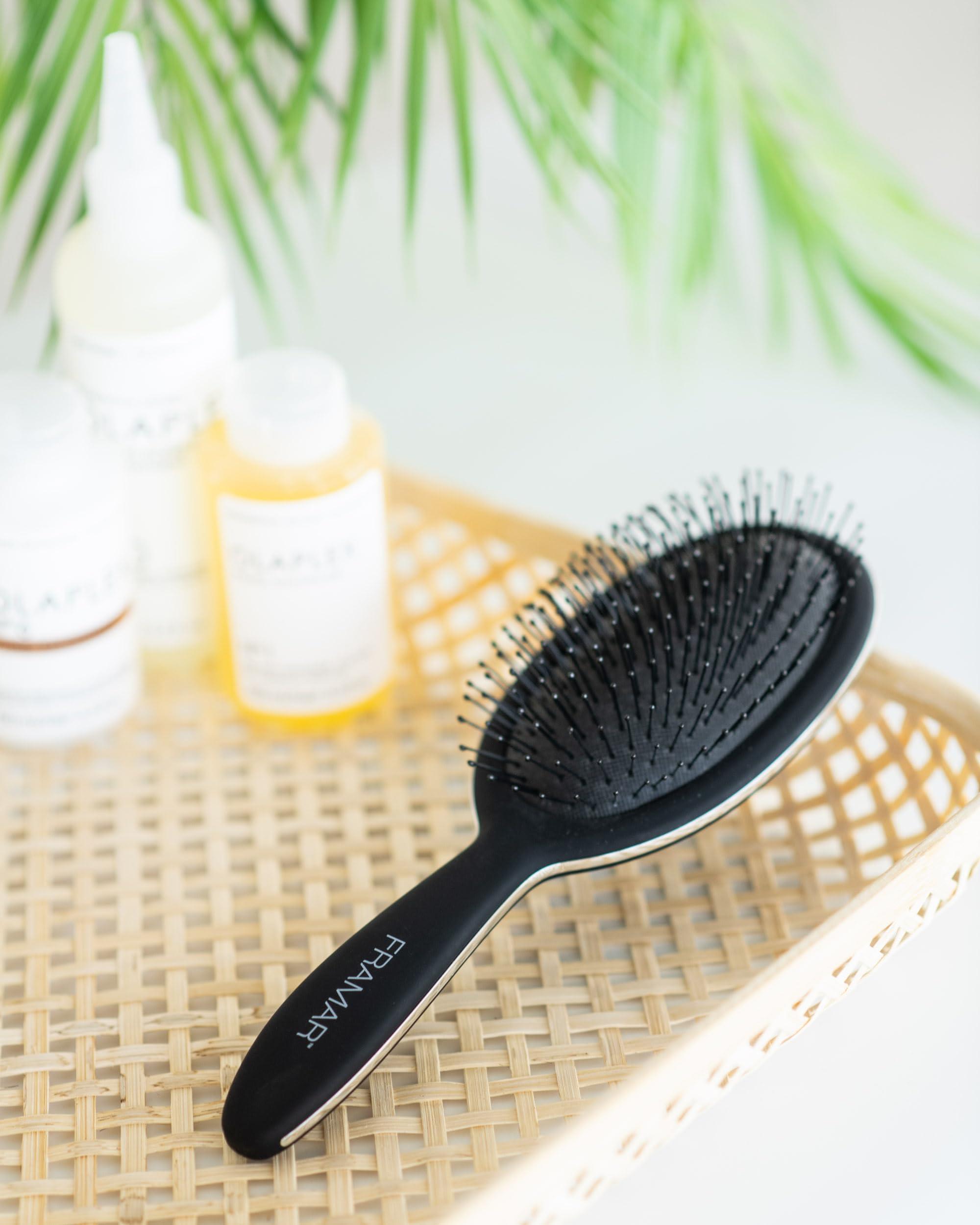 Framar Detangling Brush for Curly Hair – Hair Brushes for Women Detangler, Wet Detangler Hair Brush Wet, Wet Hairbrush For Women, Hairbrushes, Wet Hair Brush Detangler – Reduces Hair Breakage Black - Image 6