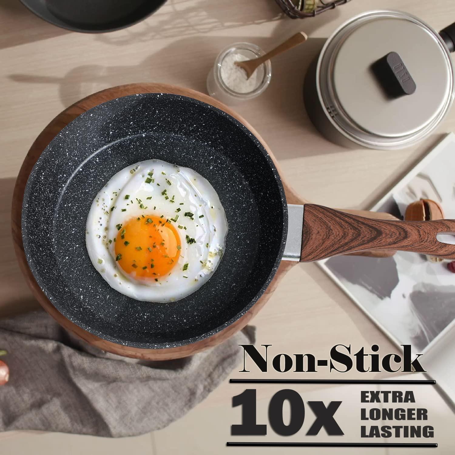 Kitchen Induction Cookware & Bakeware Set - 30 Piece Black Granite Cooking Pans Set, Non-Stick Pots and Pans Set - Image 2