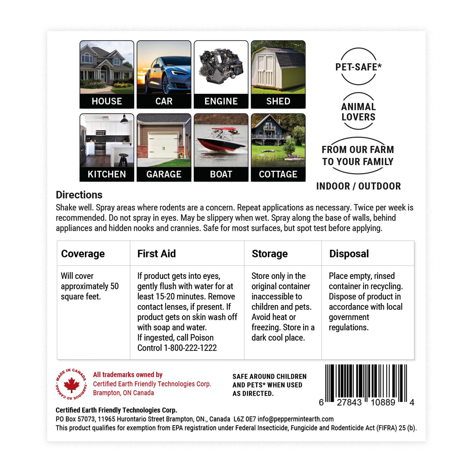 Powermint 16 Oz Peppermint Oil Rodent Repellent Spray - Image 3
