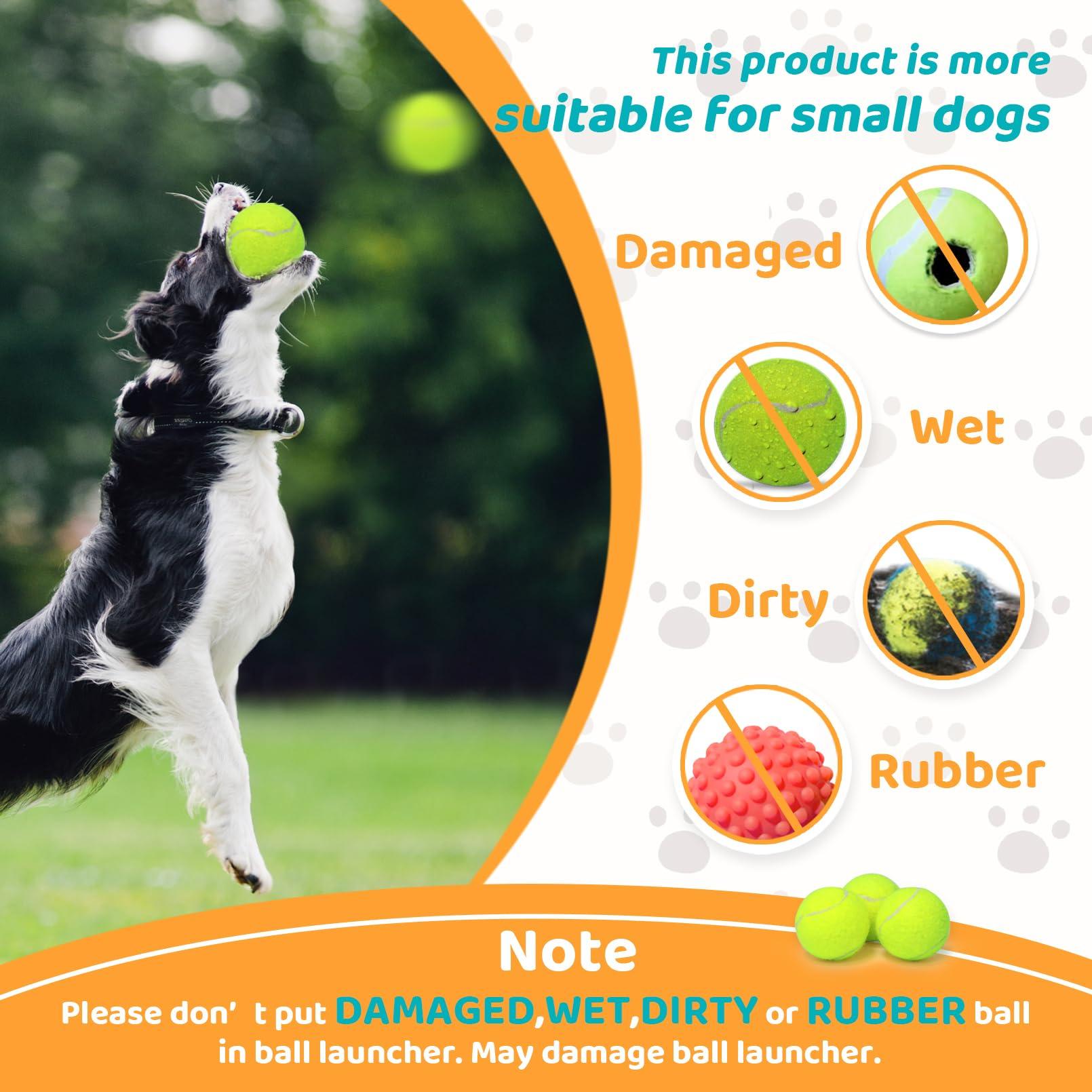 Jovani Automatic Dog Ball Launcher - Distance 10-30ft, Including 9 Tennis Balls (2inch), Keep Dog Happy, Orange - Image 4