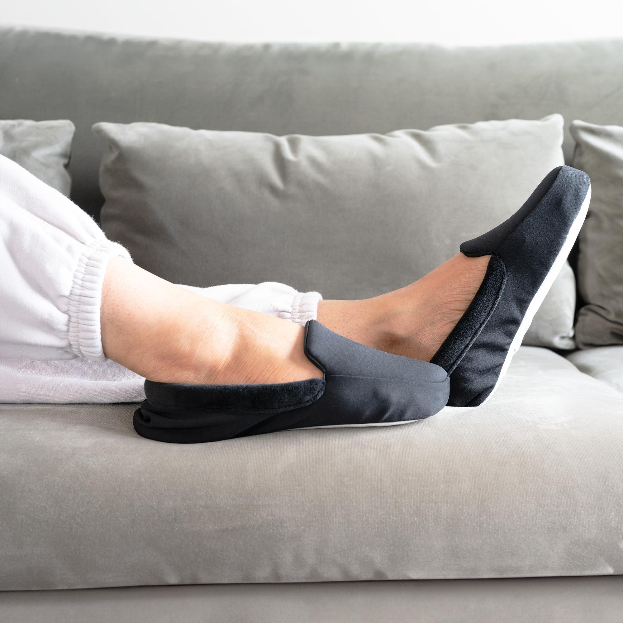 isotoner Women's Contoured Ivy Spandex Velour Moc Slipper with Suede Sole - Image 3