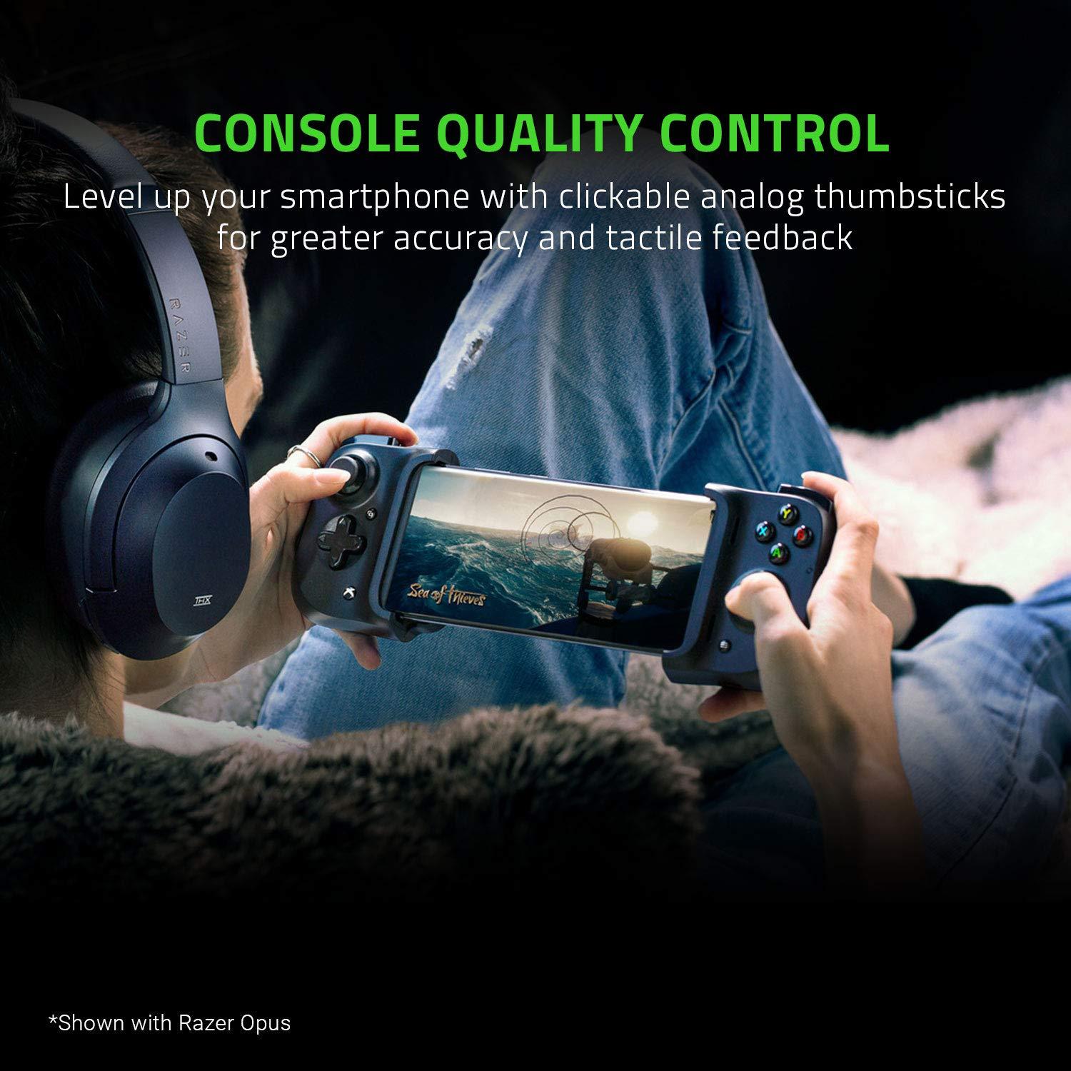 Razer Kishi Mobile Game Controller / Gamepad for Xbox Android USB-C: Game Pass Ultimate, xCloud, Cloud Gaming - Passthrough Charging - Low Latency Phone Controller Grip - Samsung, Pixel, & more - Image 3