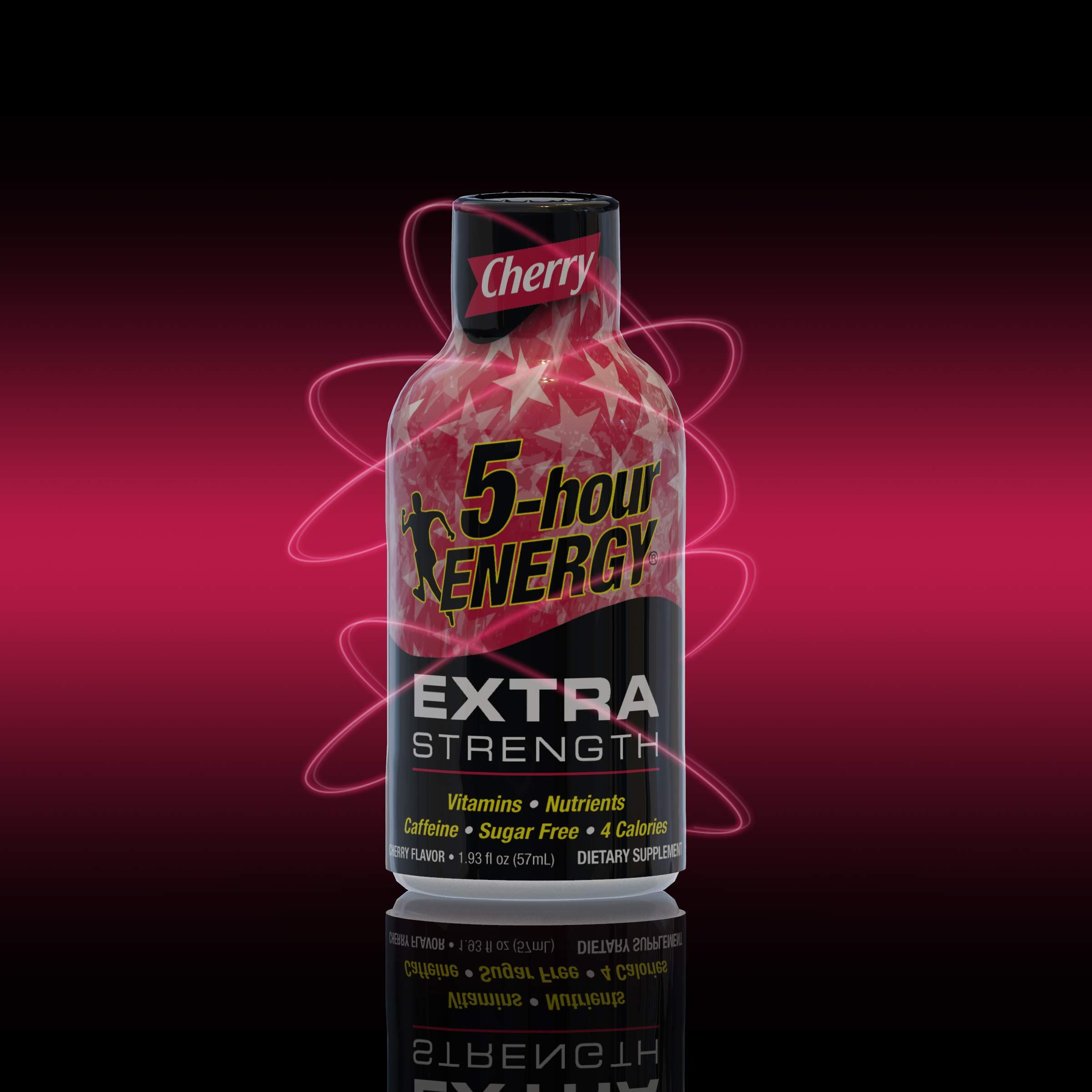 5-hour ENERGY Shot, Extra Strength Cherry, 1.93 Ounce, 12 Count - Image 2